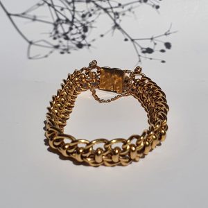 Bracelet En Plaqué Or - Occasion, Joli Bijou Vintage (voir Photos Pour Détails)