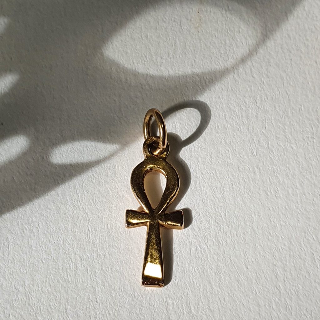 Pendentif Ankh égyptien En Argent - Ancien, Poinçon 5, 38 Mm, Symbole De Vie