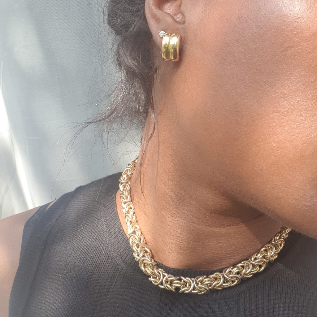 Collier vintage élégant en plaqué or - France