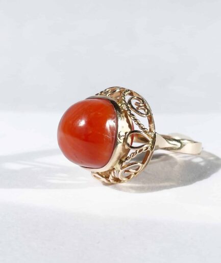 Bague or et corail "Anita"