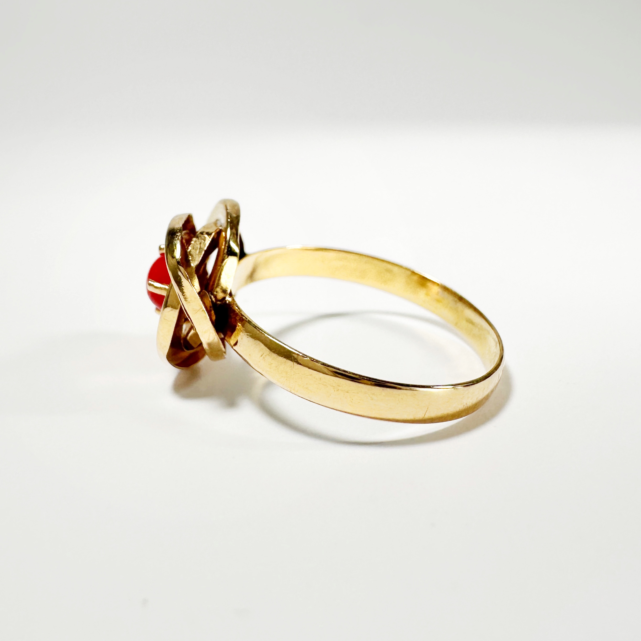 Vintage Gold Coral Ring (4)