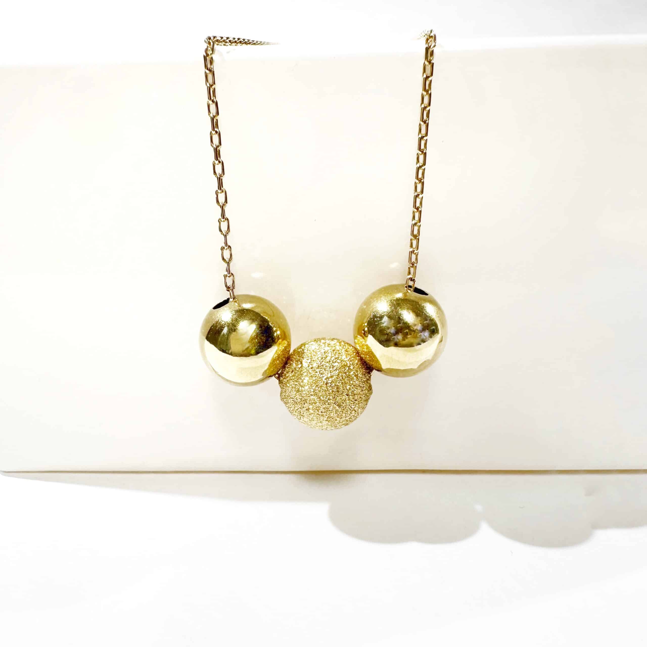 Vintage Gold Pearls Necklace 4