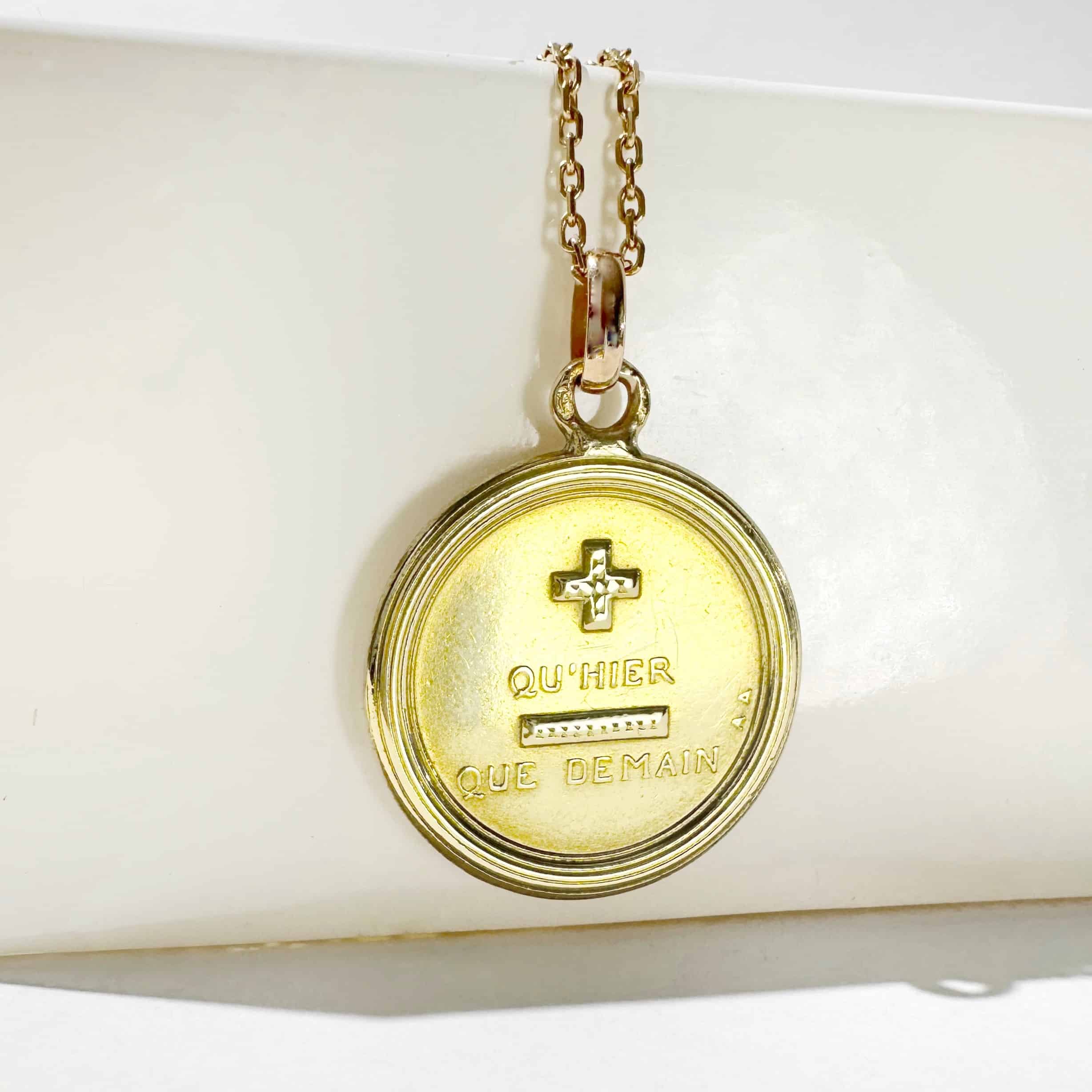 Vintage Augis Gold Love Medal 5