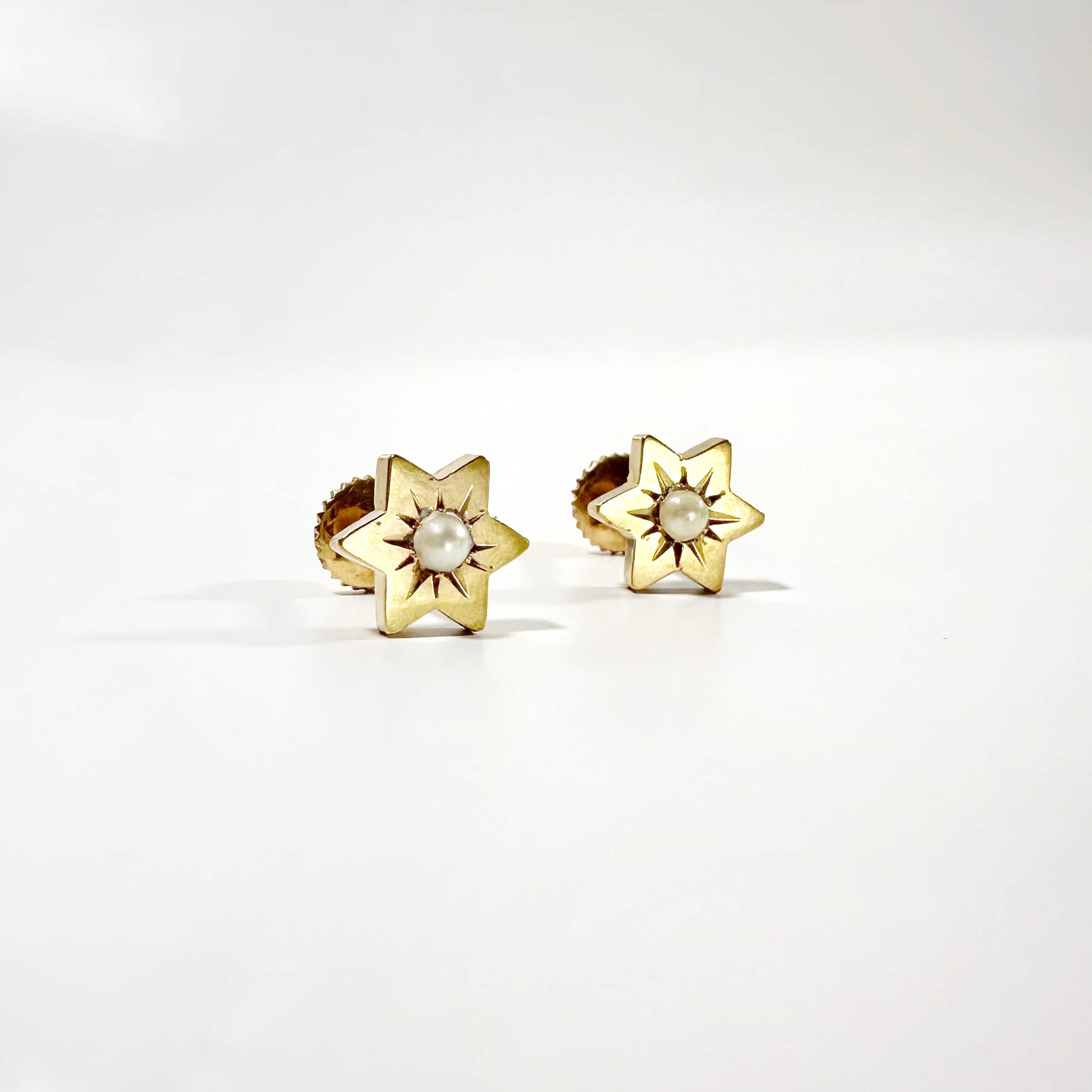 Vintage Gold Star Earrings 4