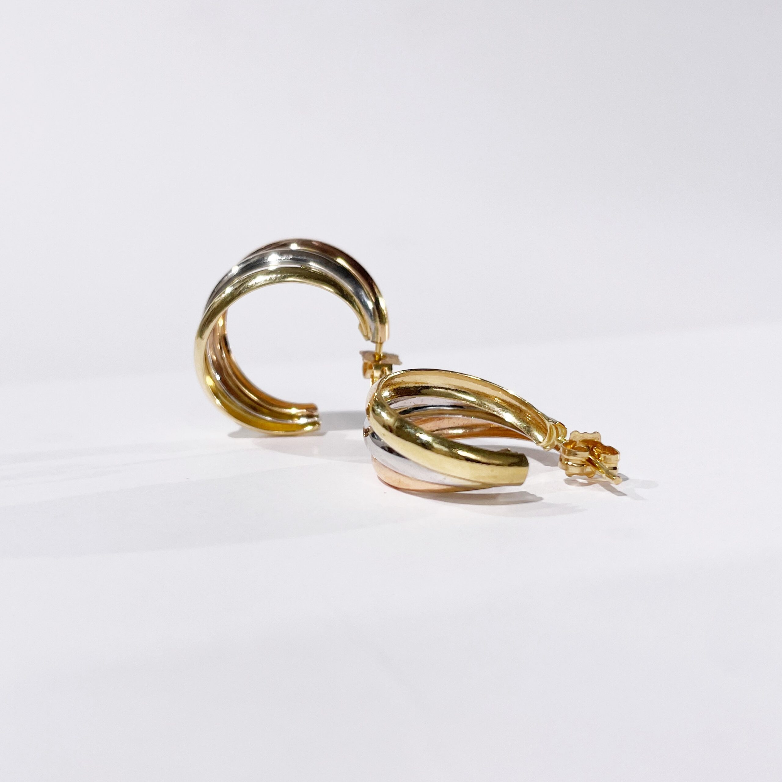 Vintage Gold Hoop Earrings 3