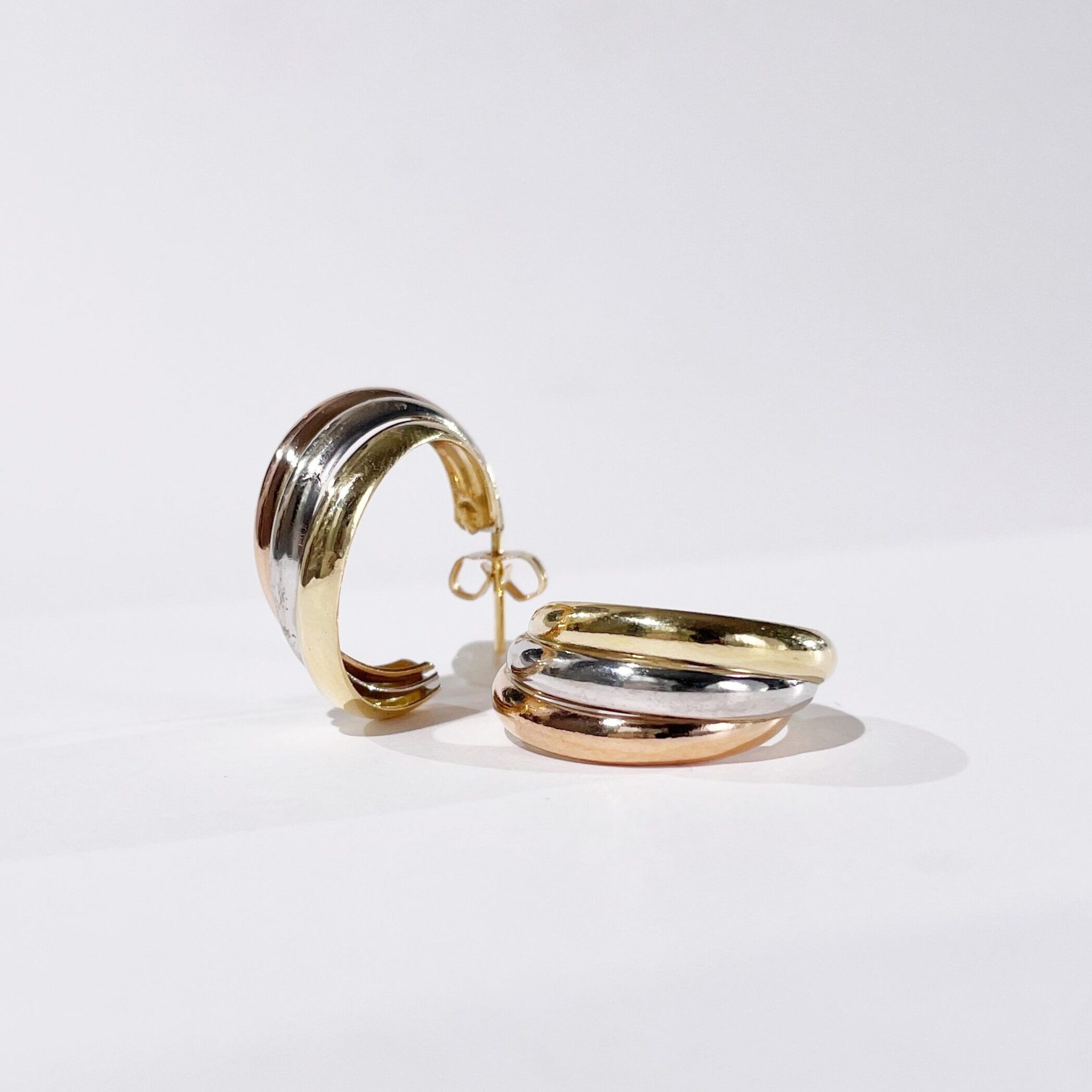 Vintage Gold Hoop Earrings 5