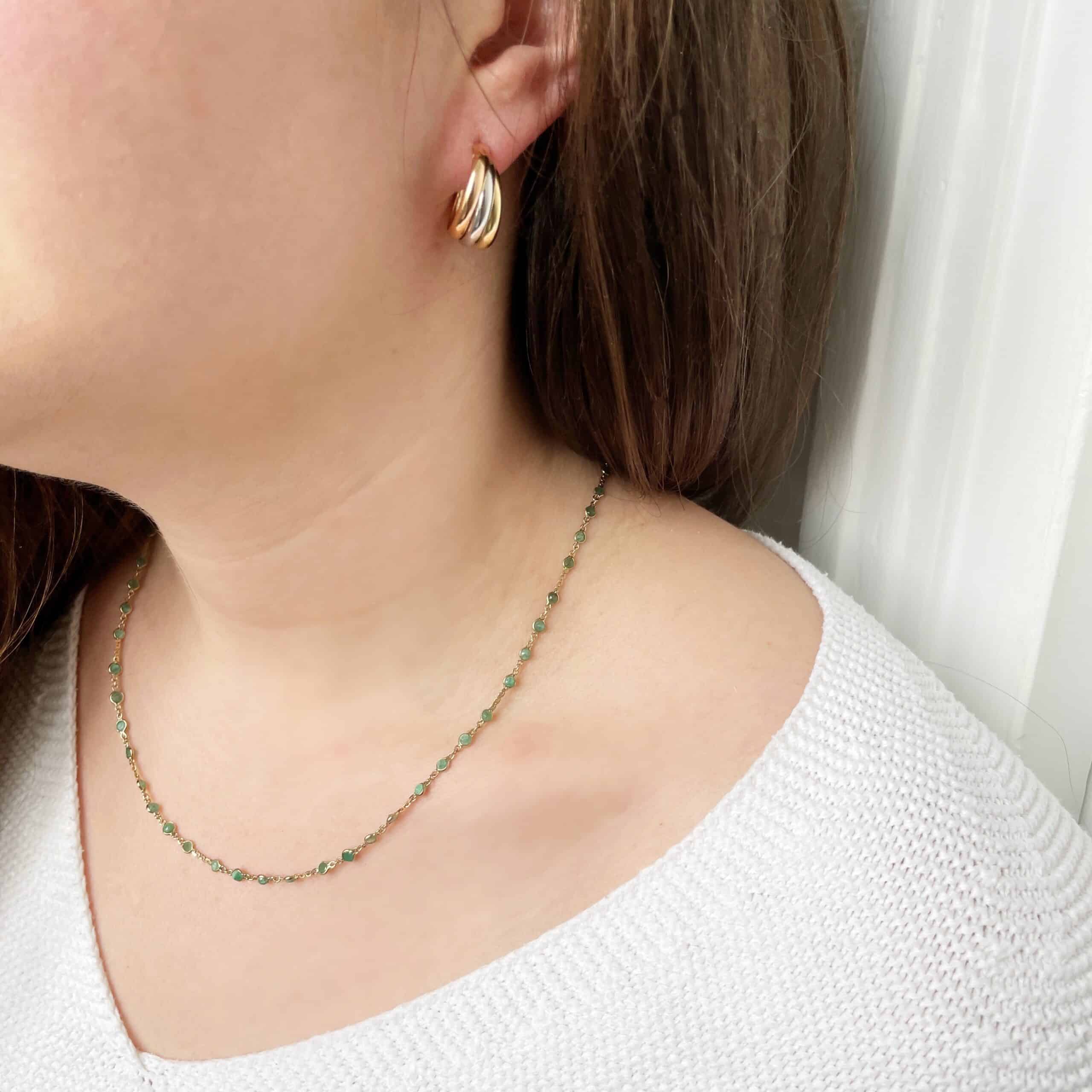 Vintage Gold Hoop Earrings 9