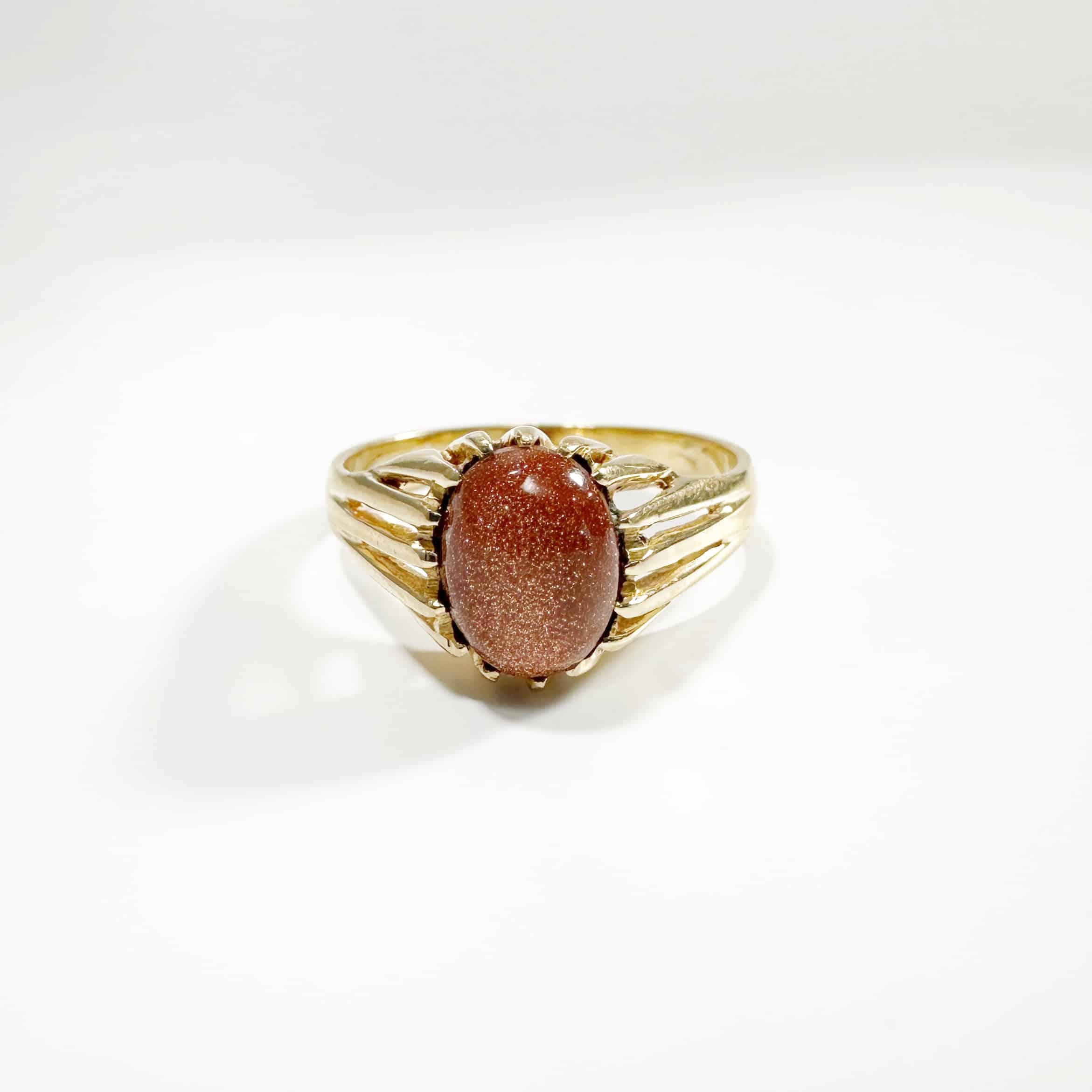 Vintage Goldstone Gold Ring 1