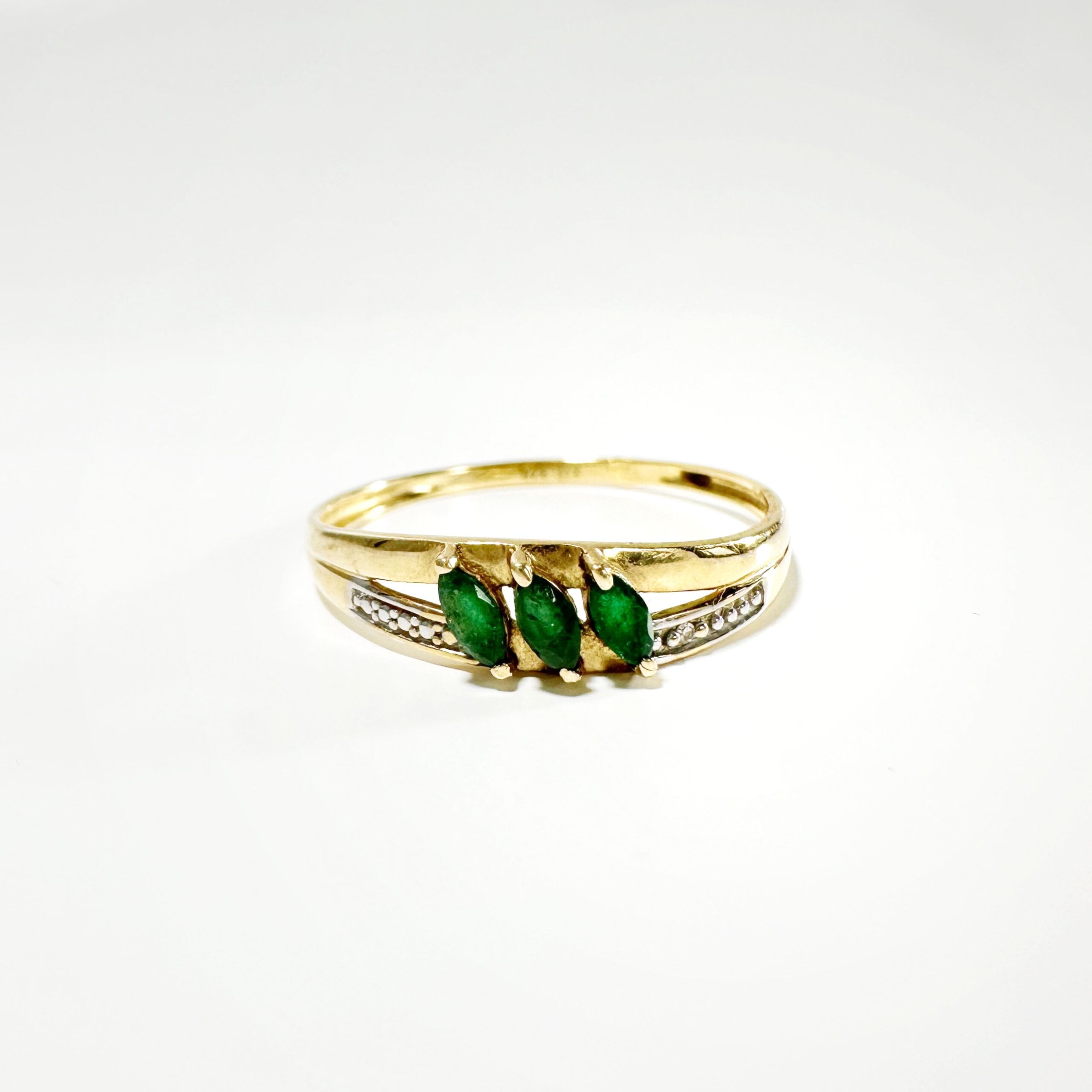 Vintage Gold Emerald Ring 5