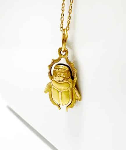 Gold Scarab Pendant "Khara"