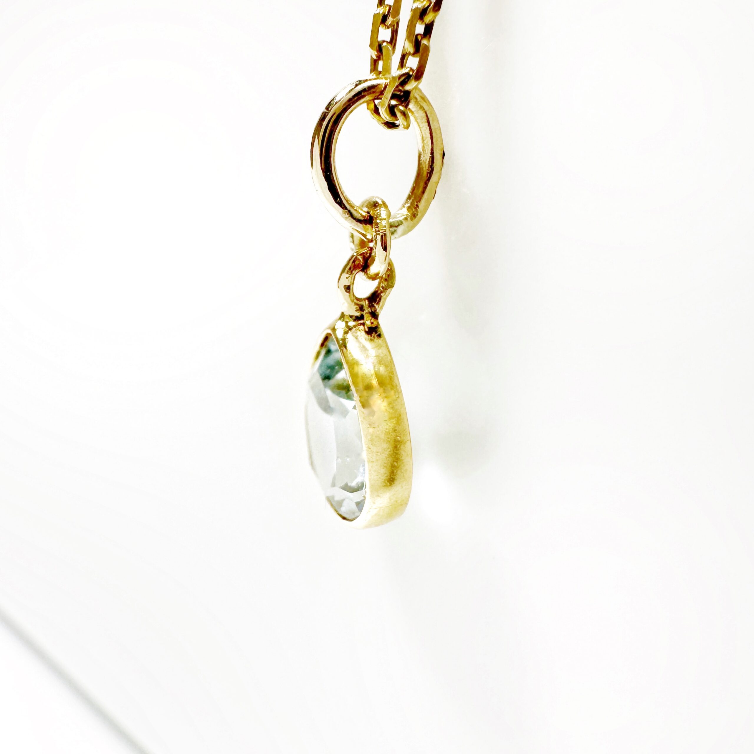 Vintage Gold Aquamarine Pendant 2