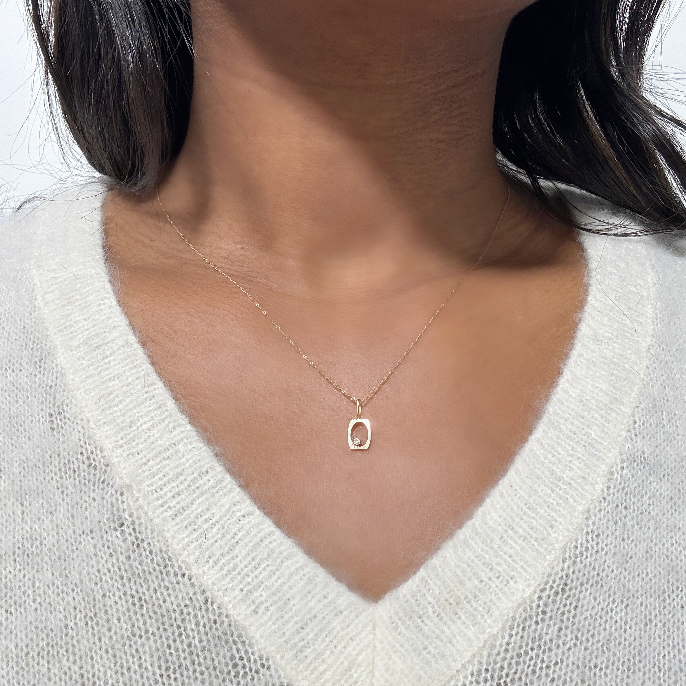 Vintage Gold Diamond Pendant 6