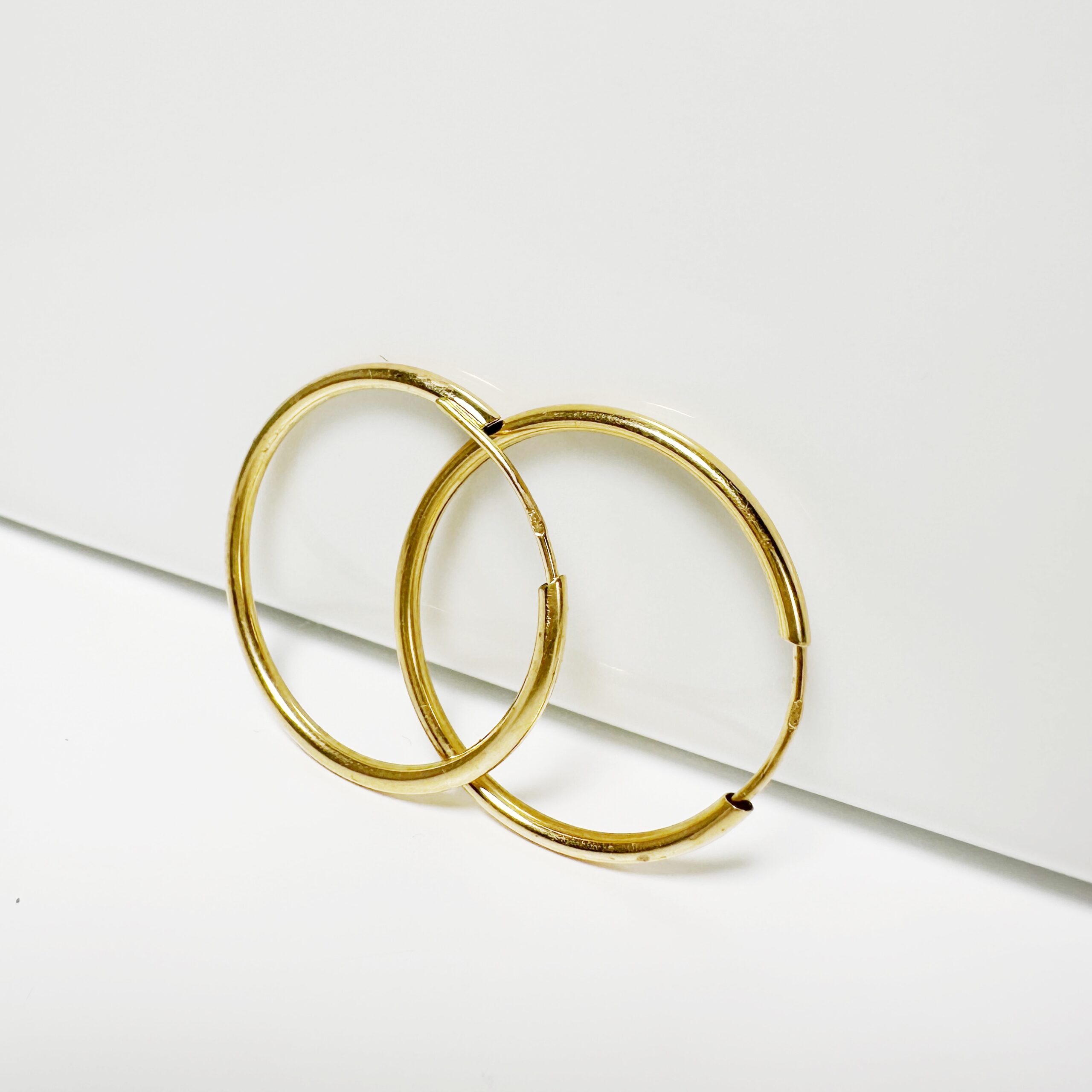 Vintage Gold Hoop Earrings 6