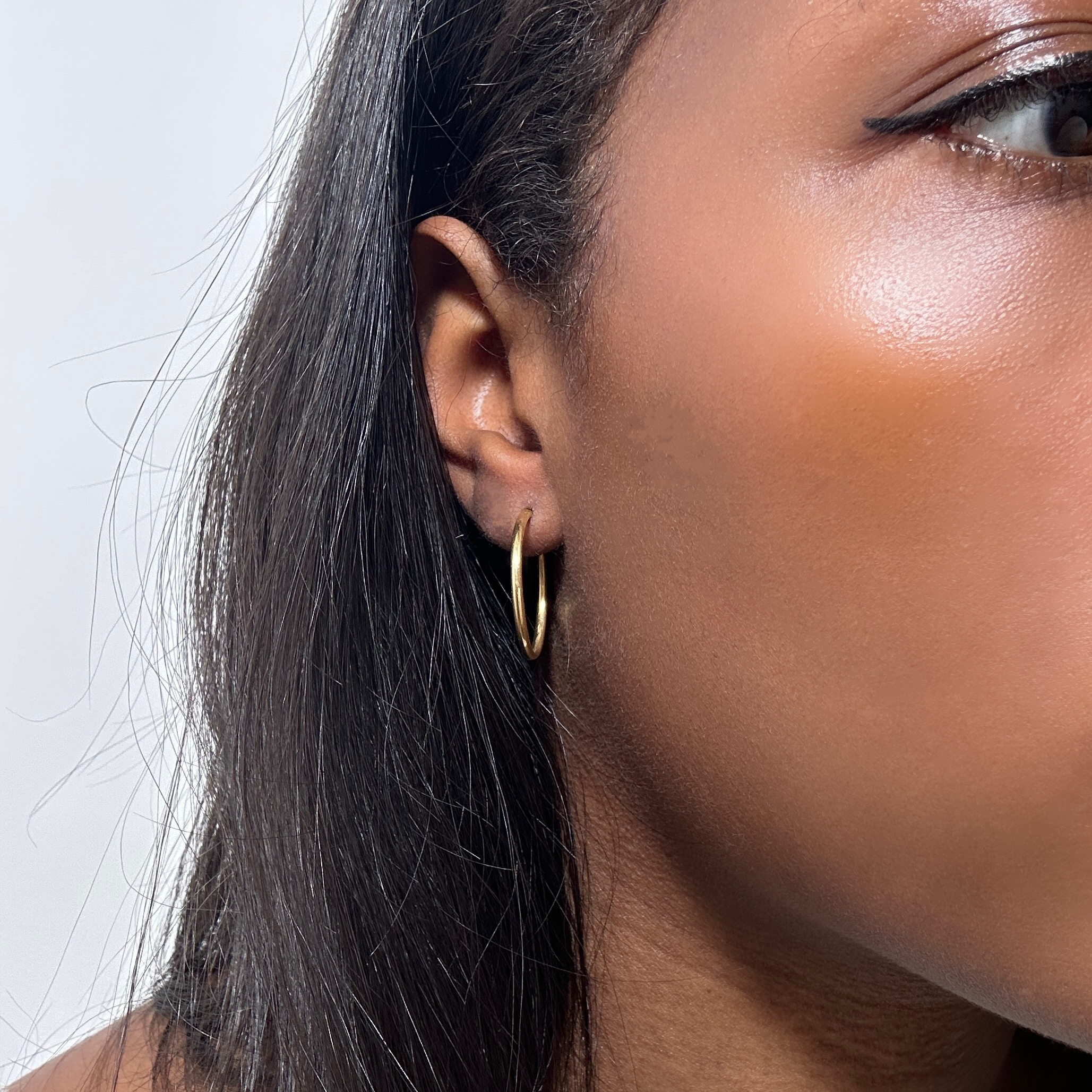 Vintage Gold Hoop Earrings 8