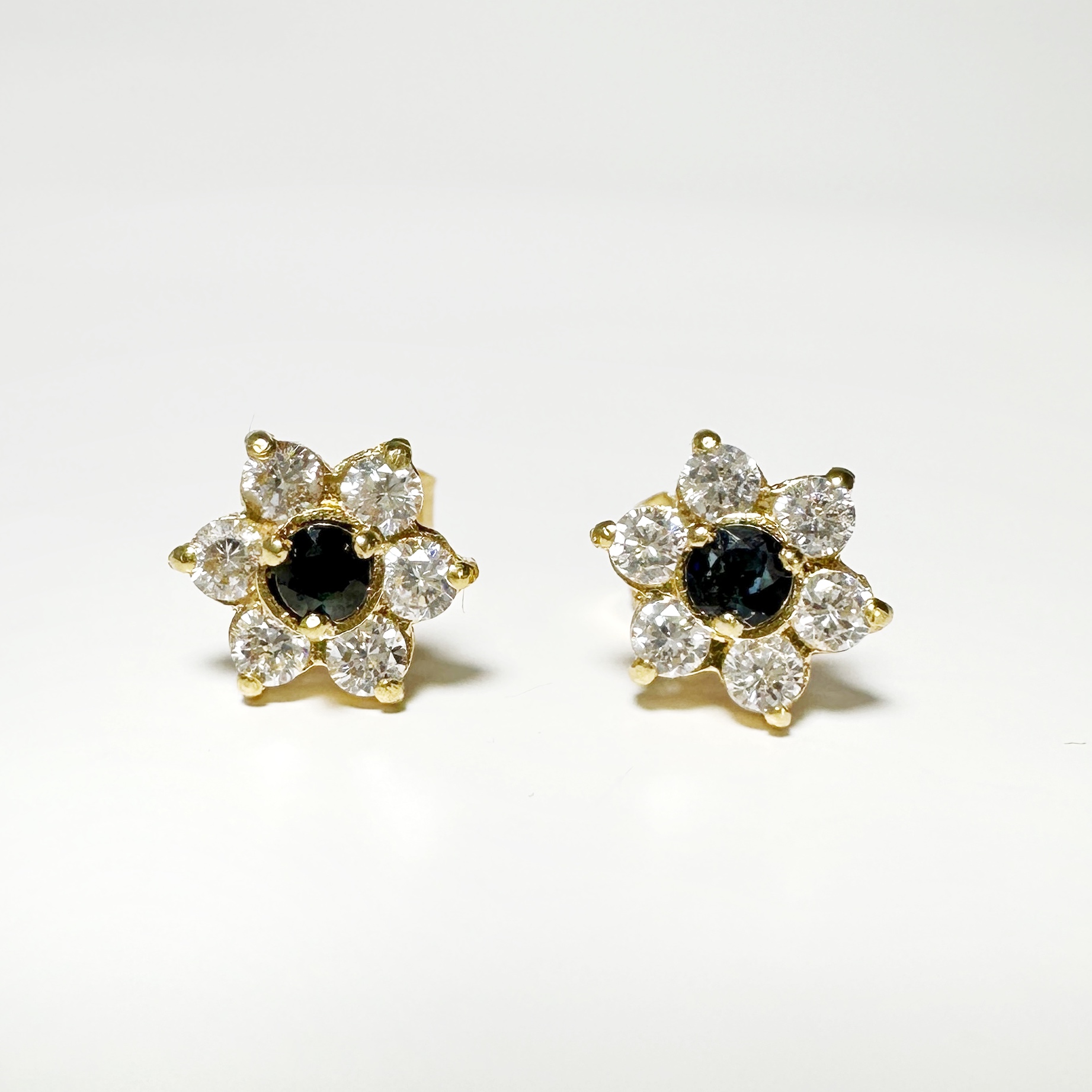 Vintage Gold Marguerite Earrings 0