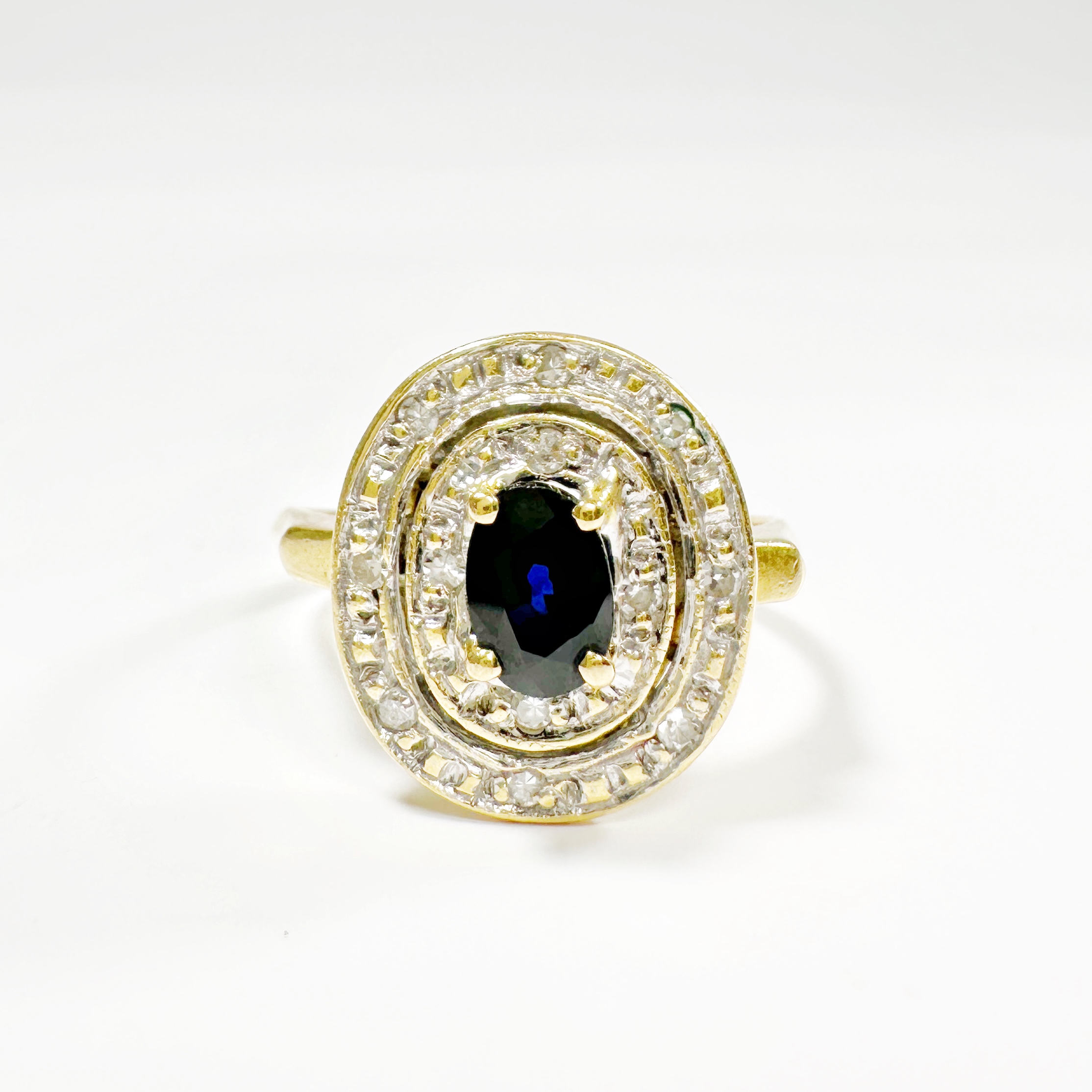 Vintage Gold Sapphire Ring 1