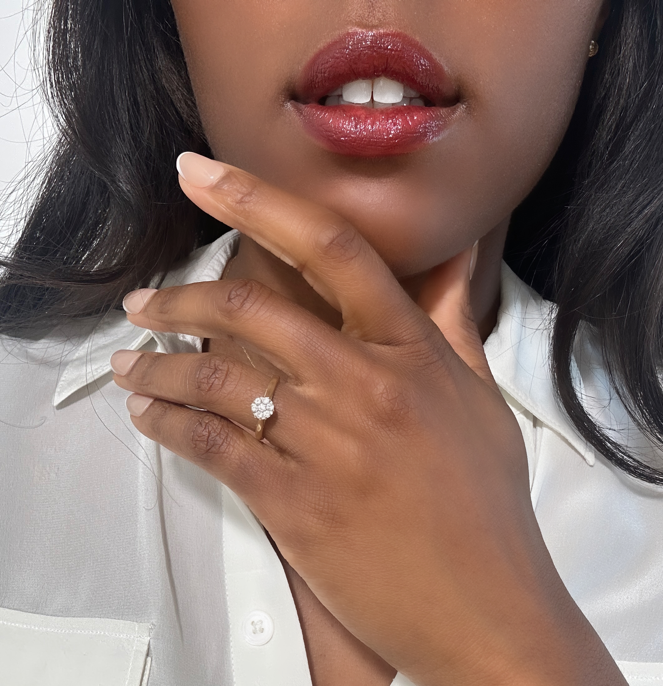 Vintage Diamond Pavé Ring 6