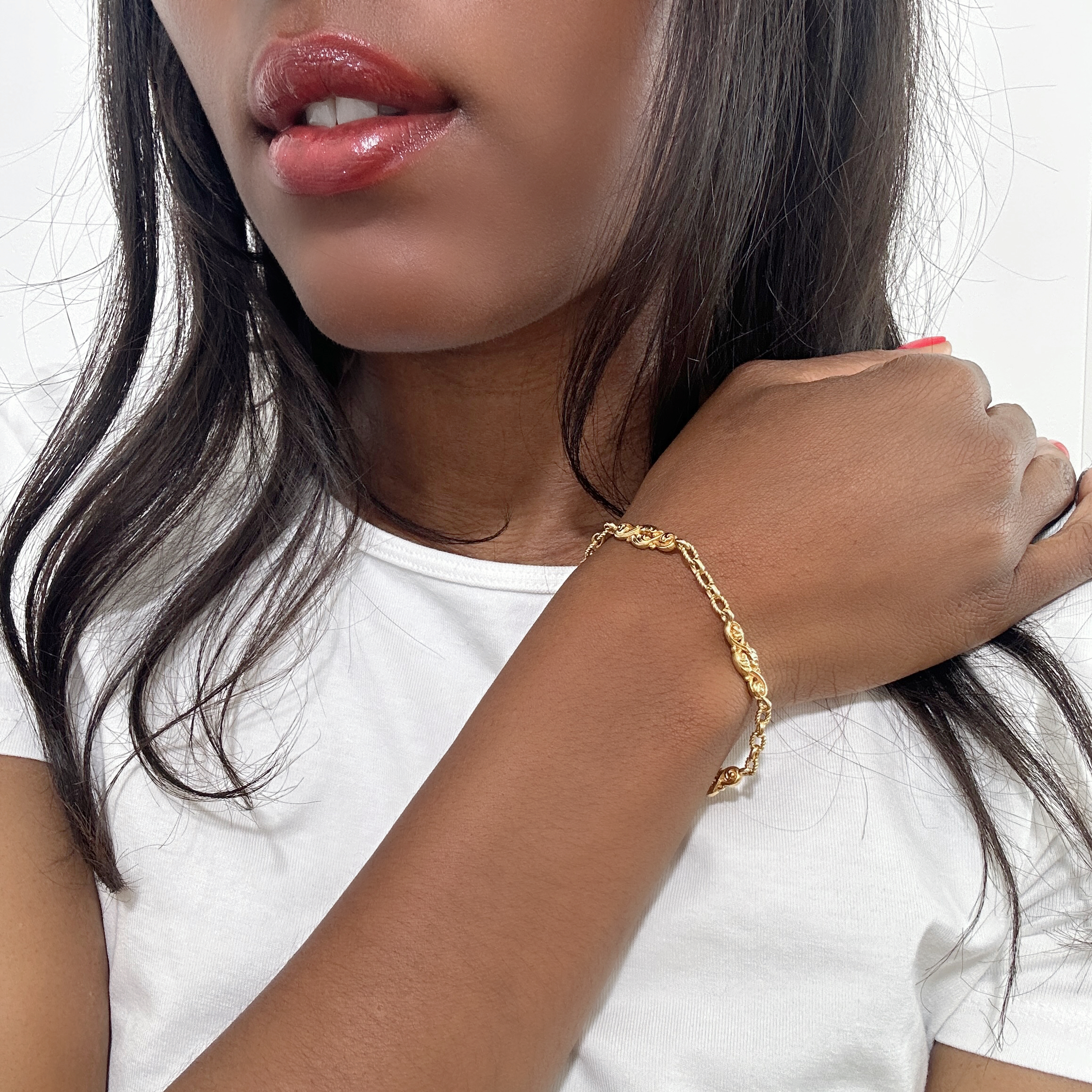 Vintage Gold Arabesque Bracelet 10