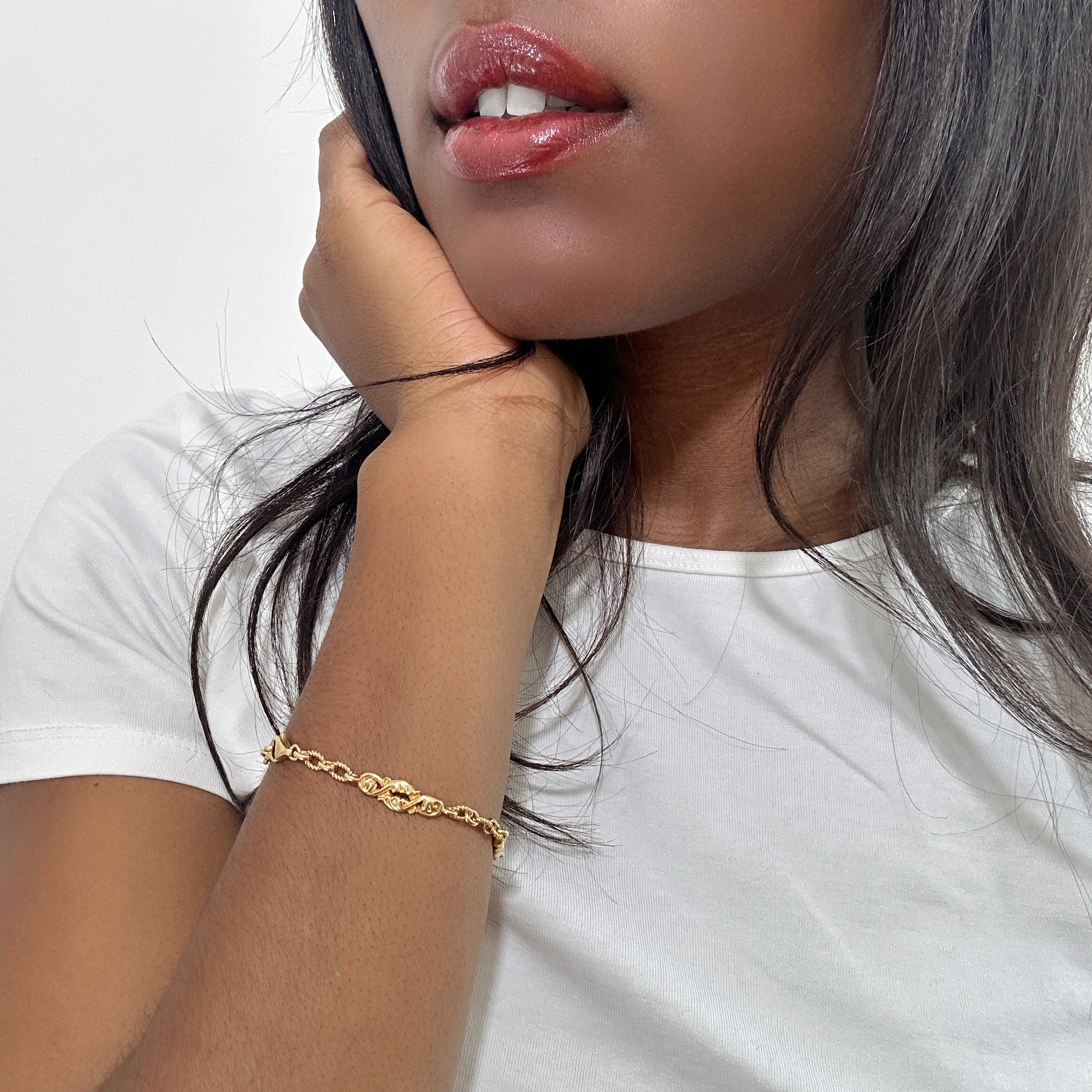 Vintage Gold Arabesque Bracelet 8