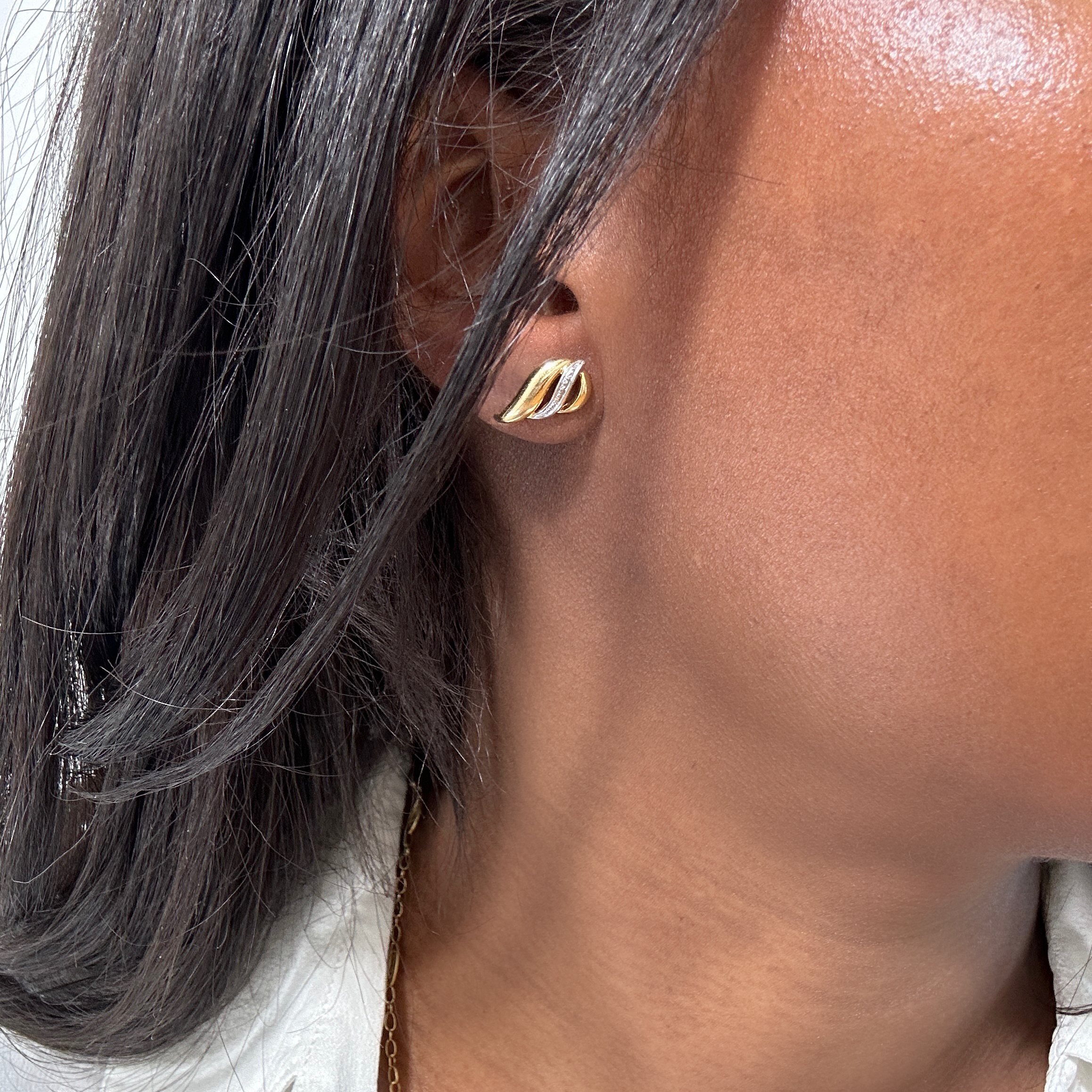 Vintage Gold Arabesque Earrings 7