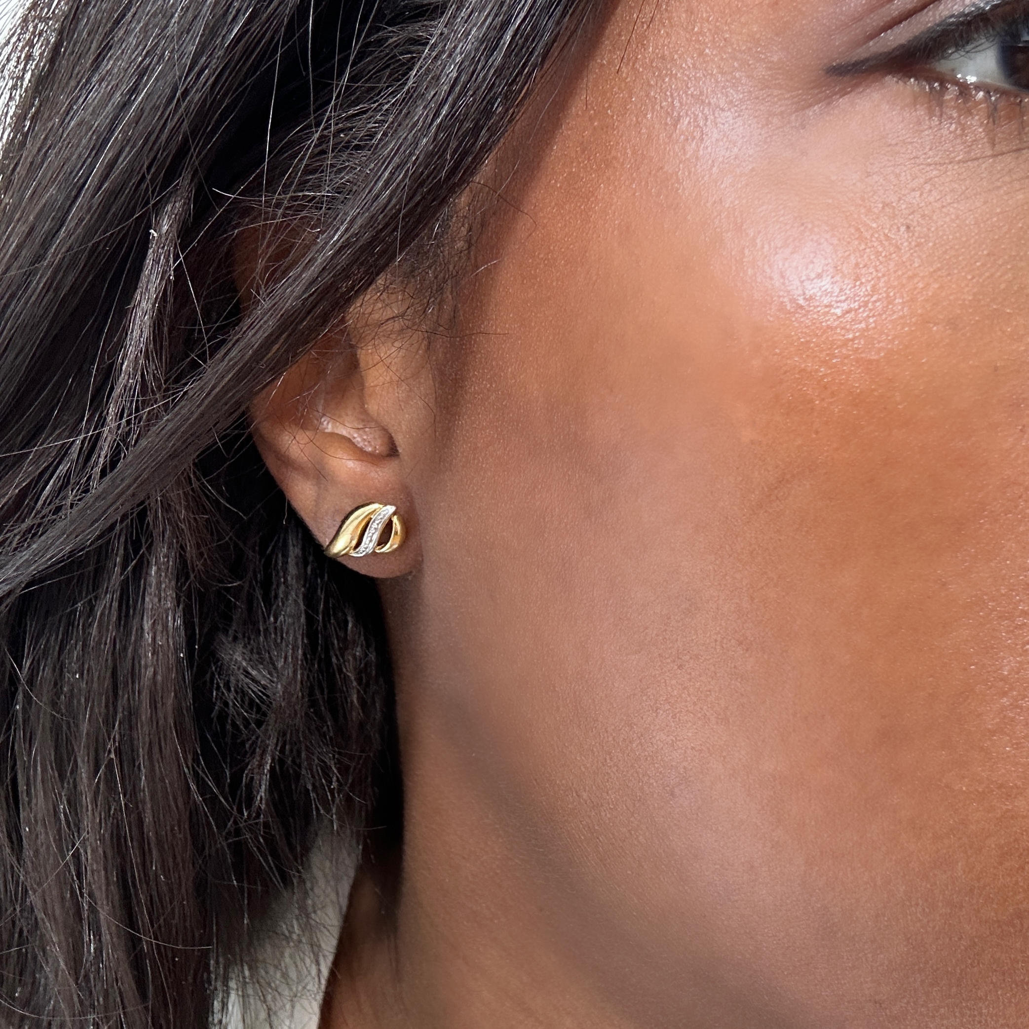 Vintage Gold Arabesque Earrings 8