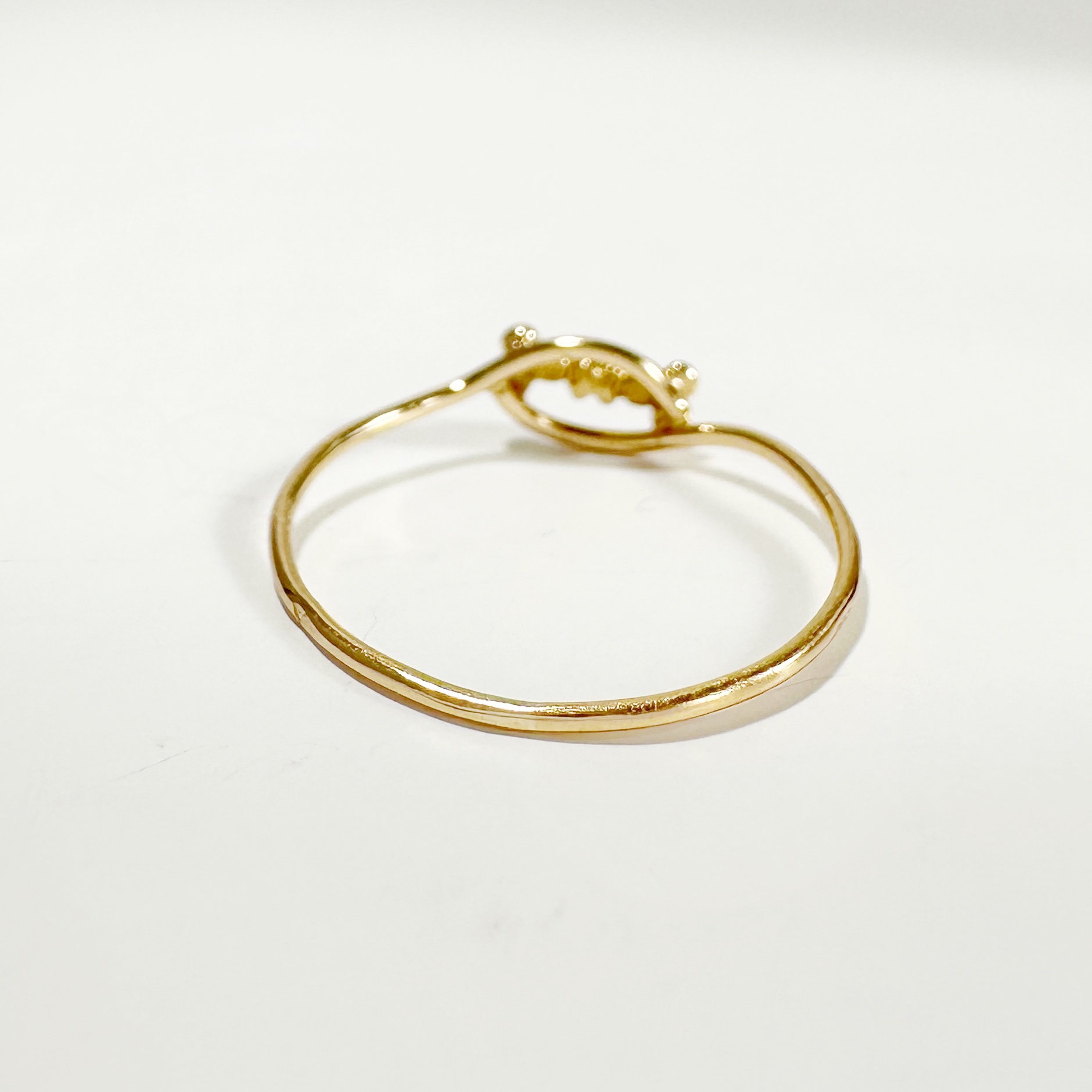 Vintage Gold Diamond Eye Ring 4