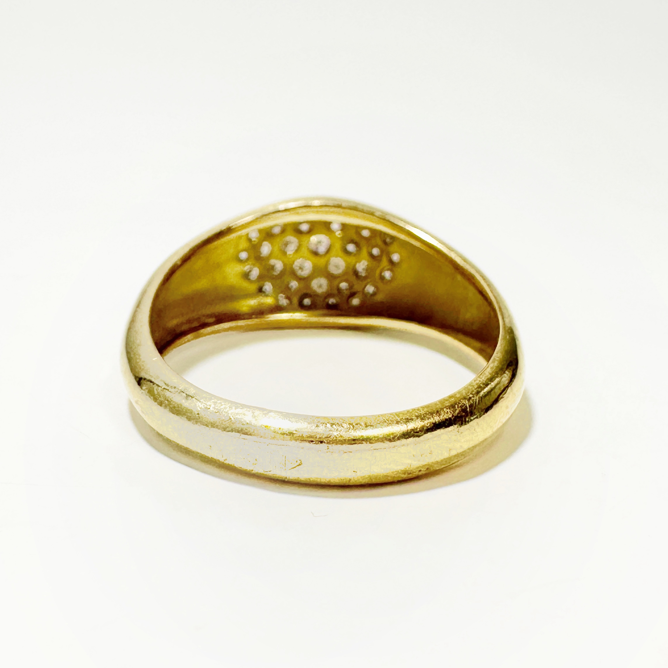 Vintage Gold Diamond Pavé Ring 1