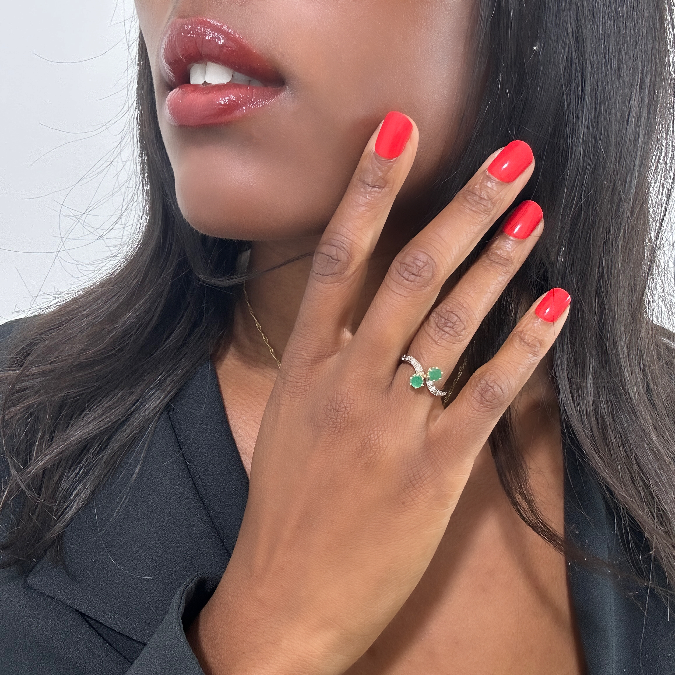 Vintage Gold Emerald Ring 10