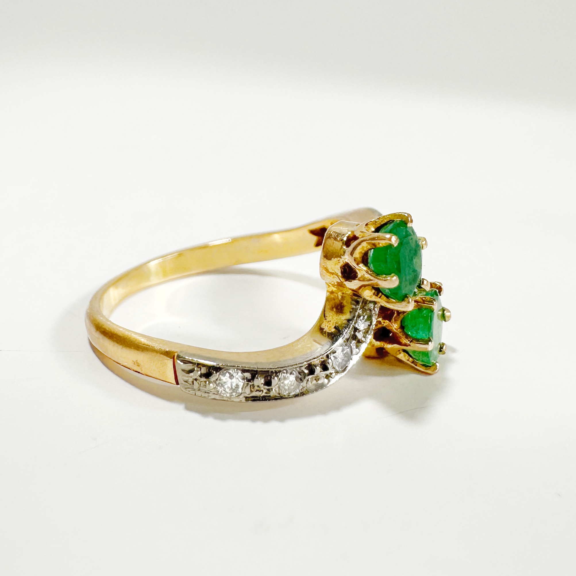 Vintage Gold Emerald Ring 4