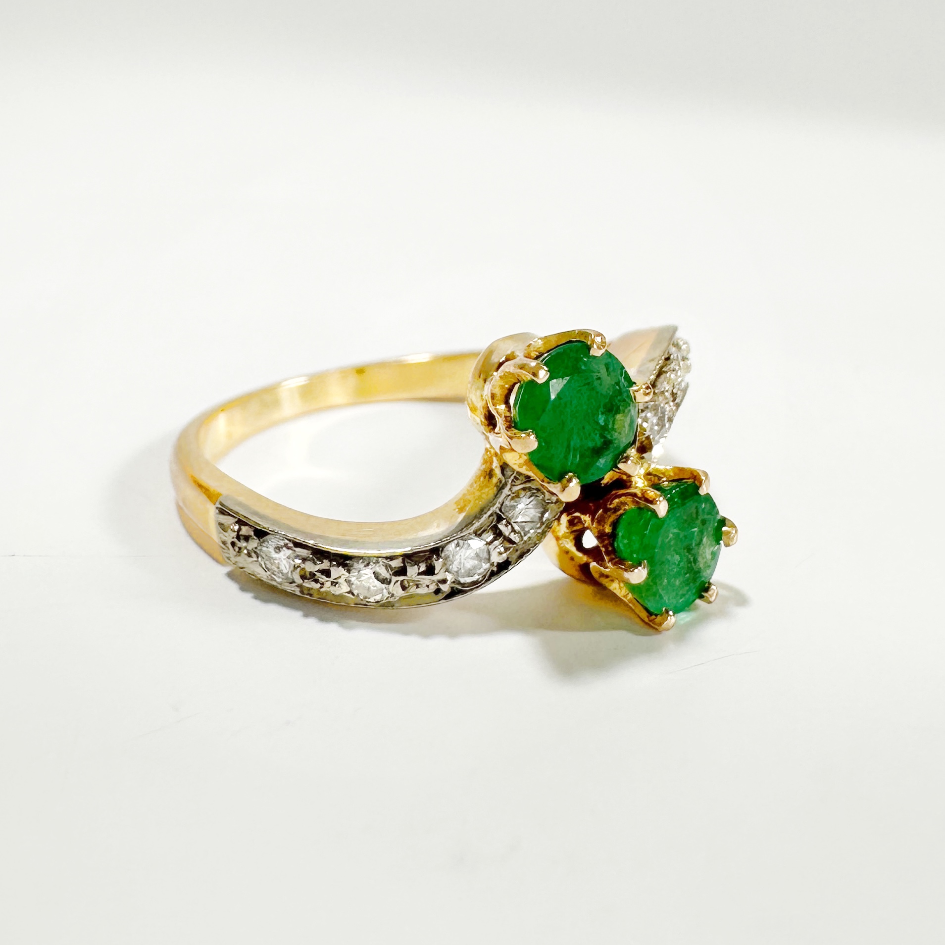 Vintage Gold Emerald Ring 5