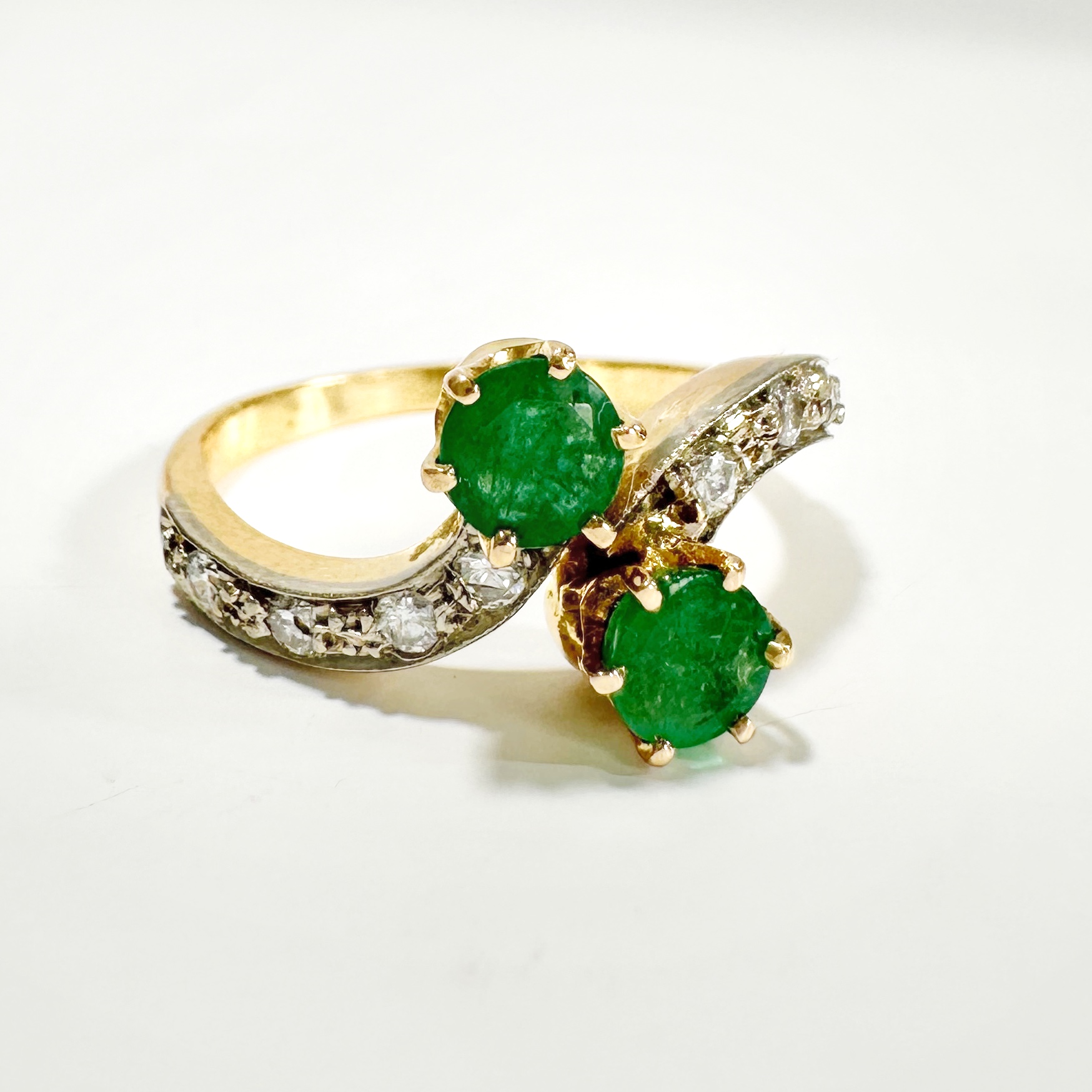 Vintage Gold Emerald Ring 6