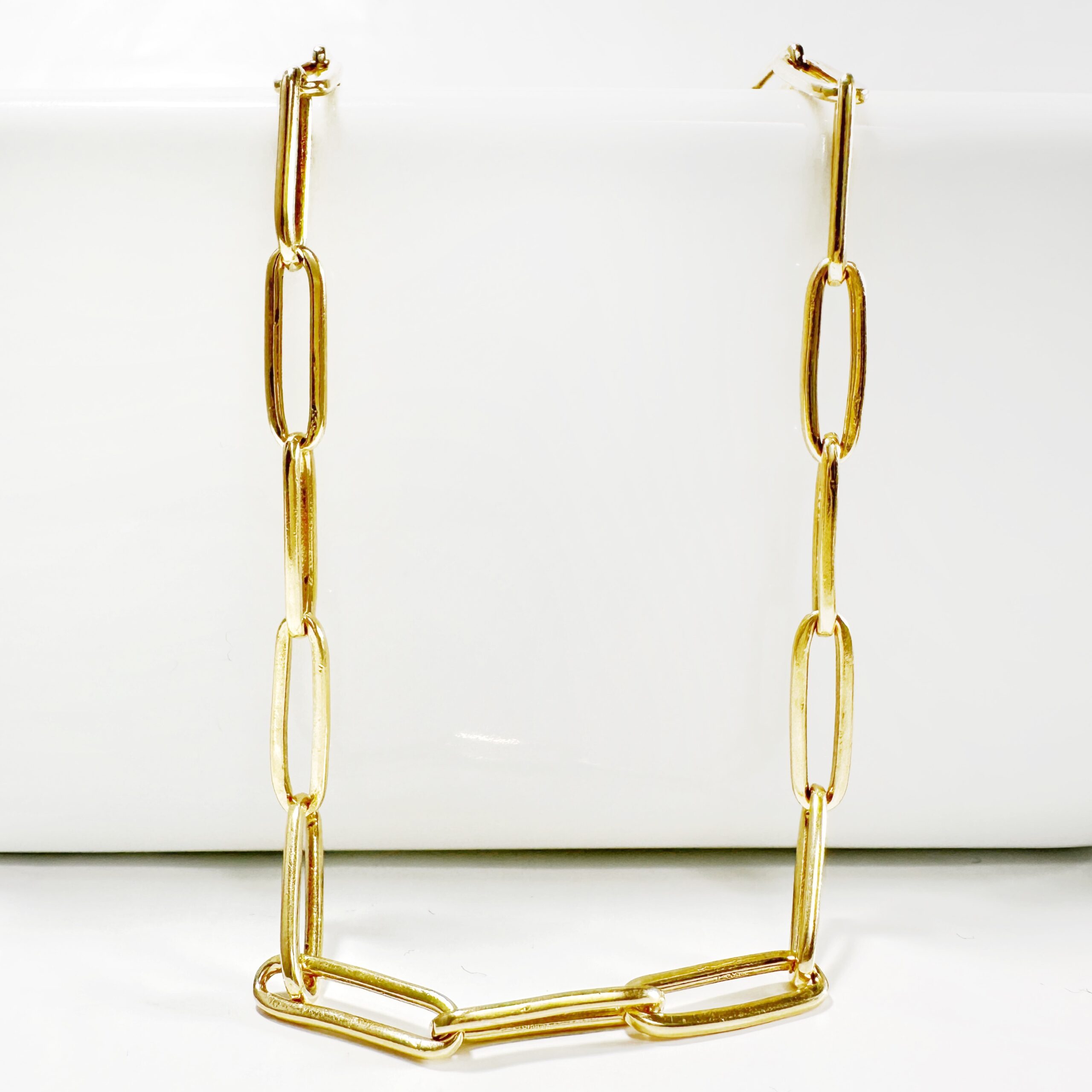 Vintage Gold Flat Curb Chain 2