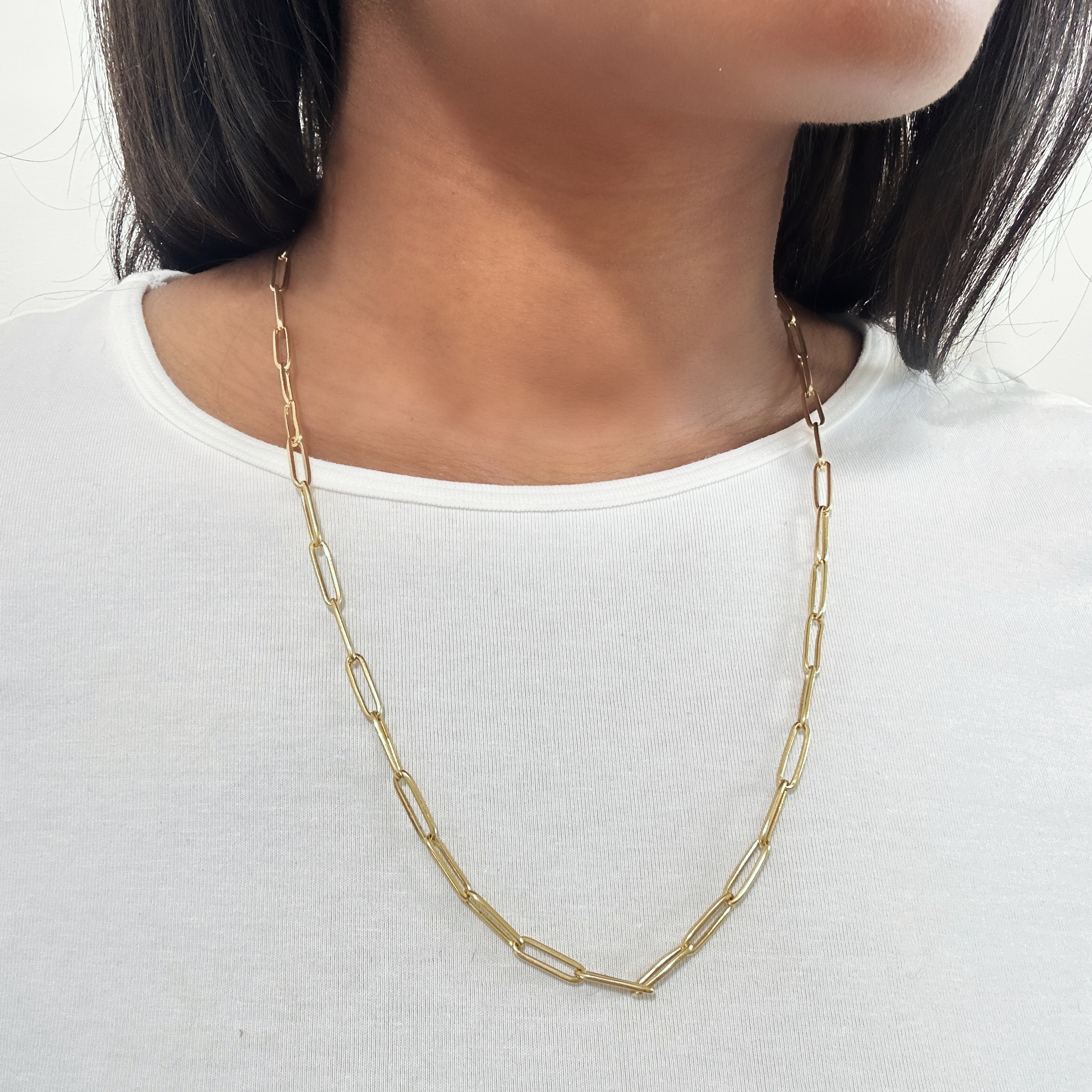 Vintage Gold Flat Curb Chain 5