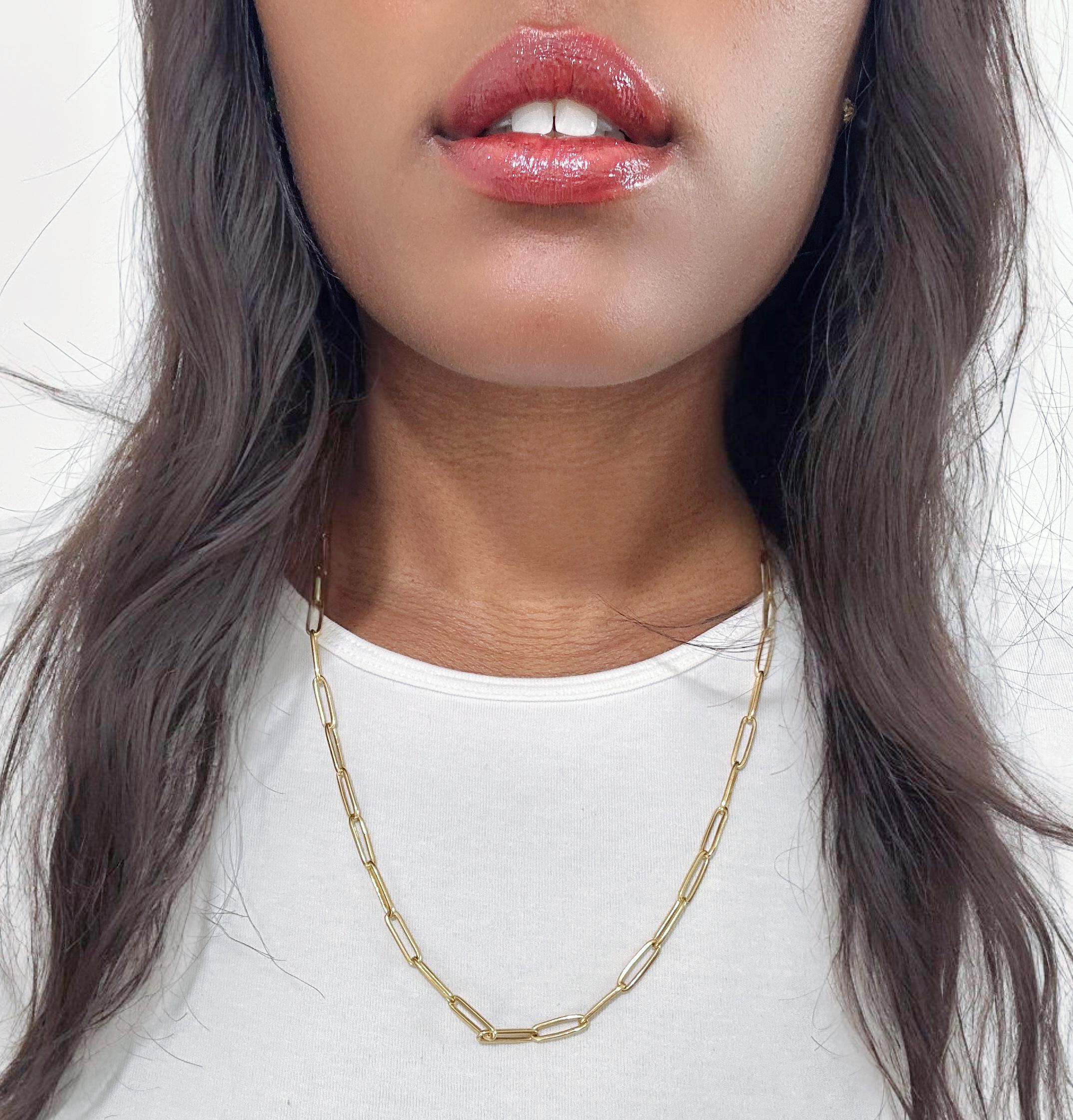 Vintage Gold Flat Curb Chain 6