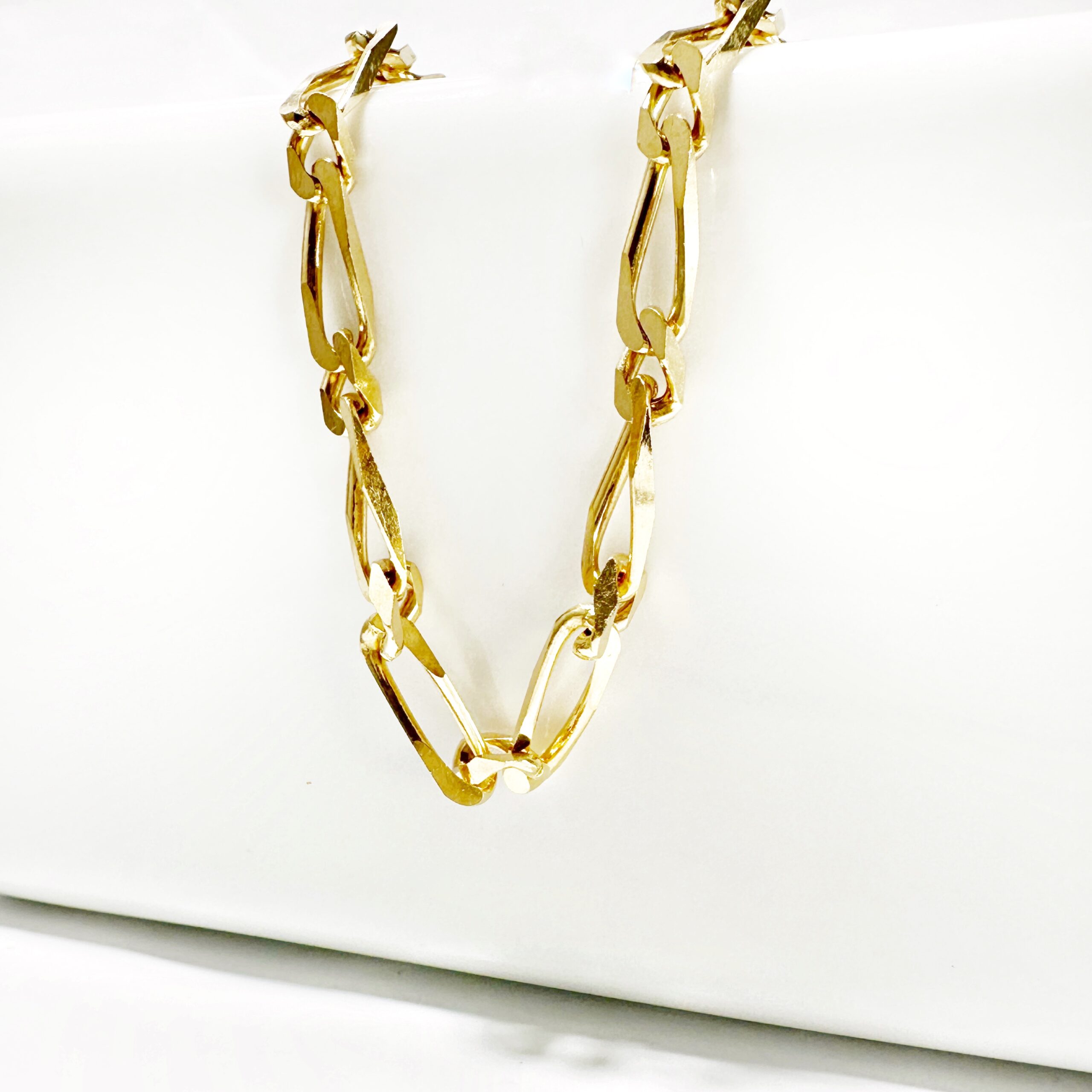 Vintage Gold Gourmette Curb Chain Bracelet 4