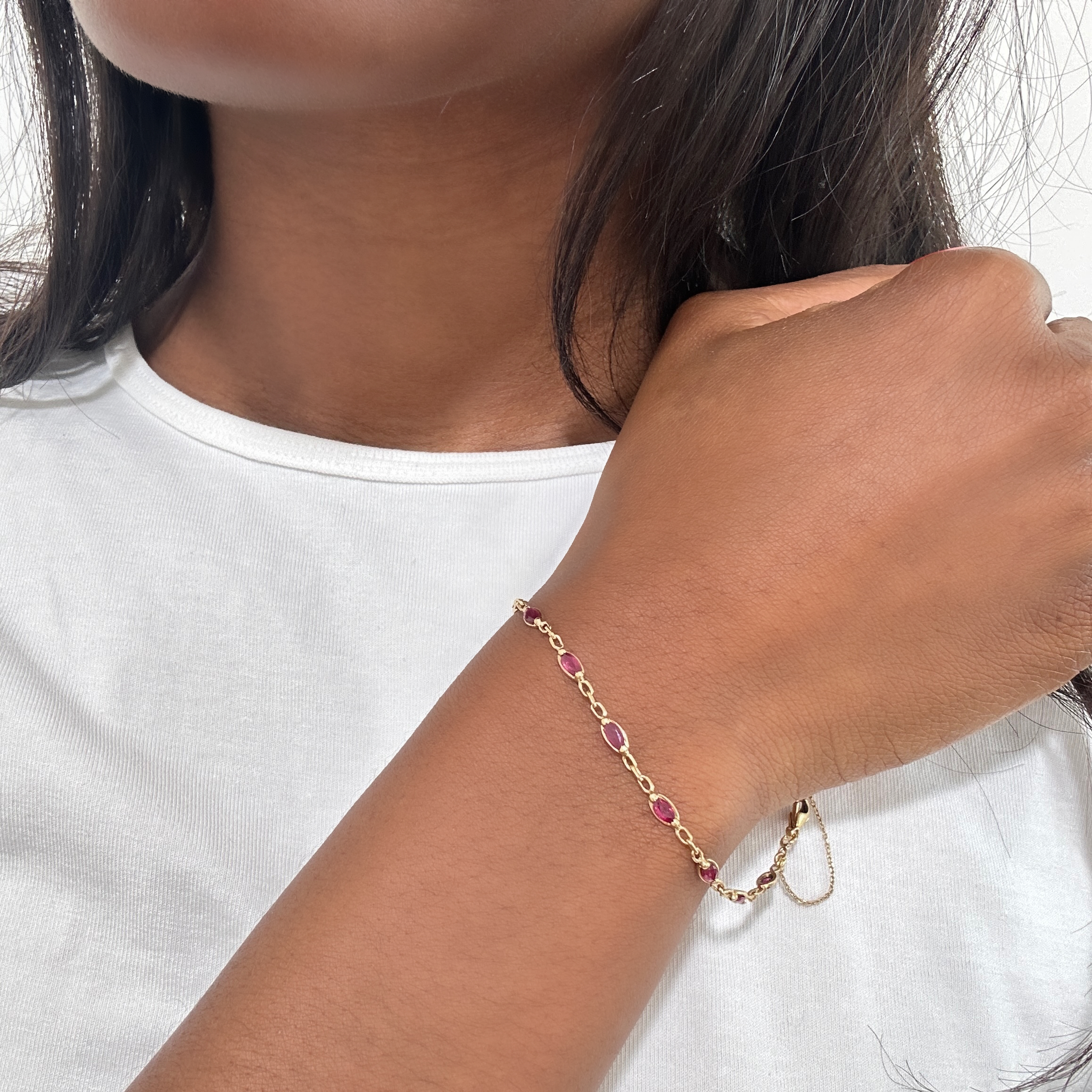 Vintage Gold Ruby Bracelet 1