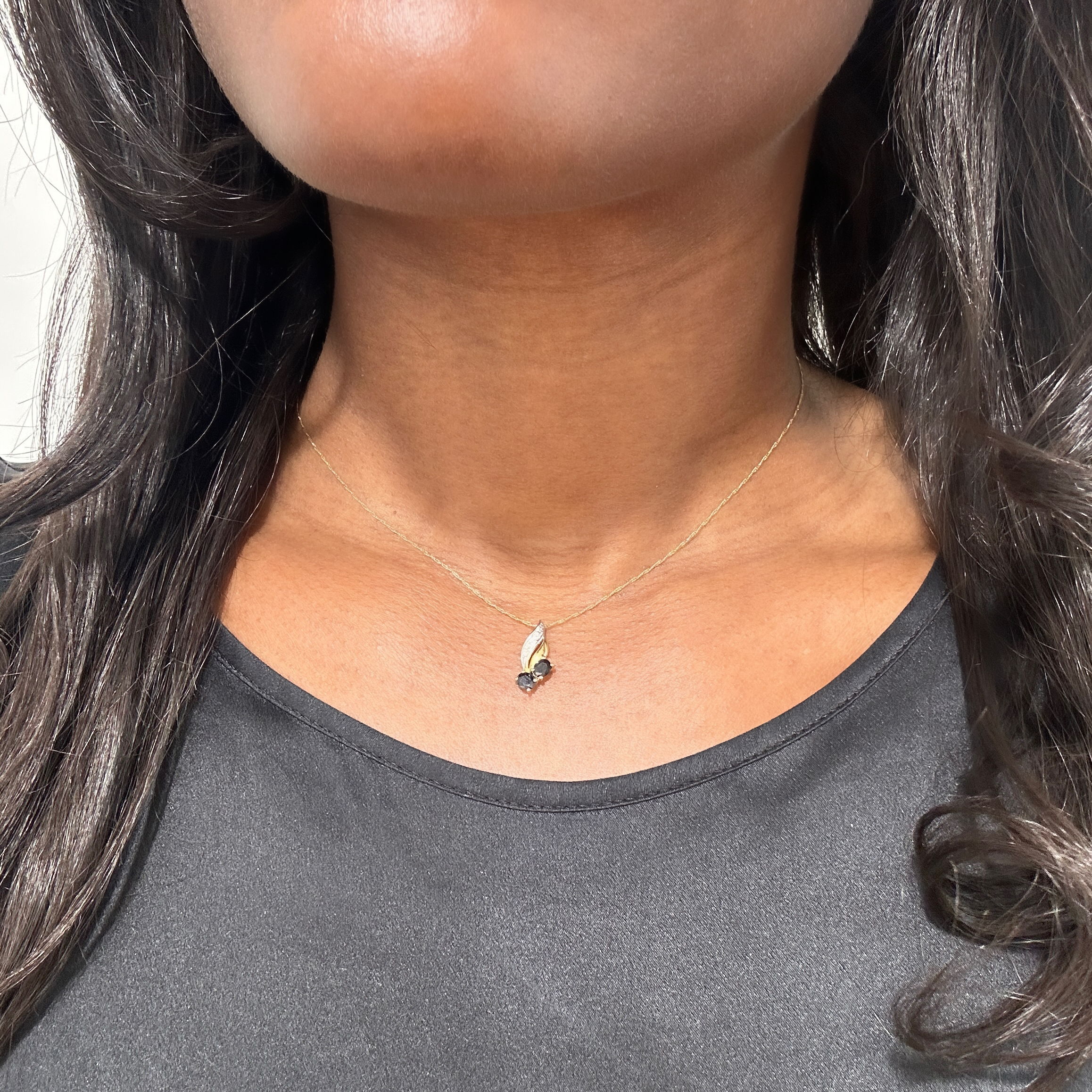 Vintage Gold Sapphire And Diamond Pendant 1