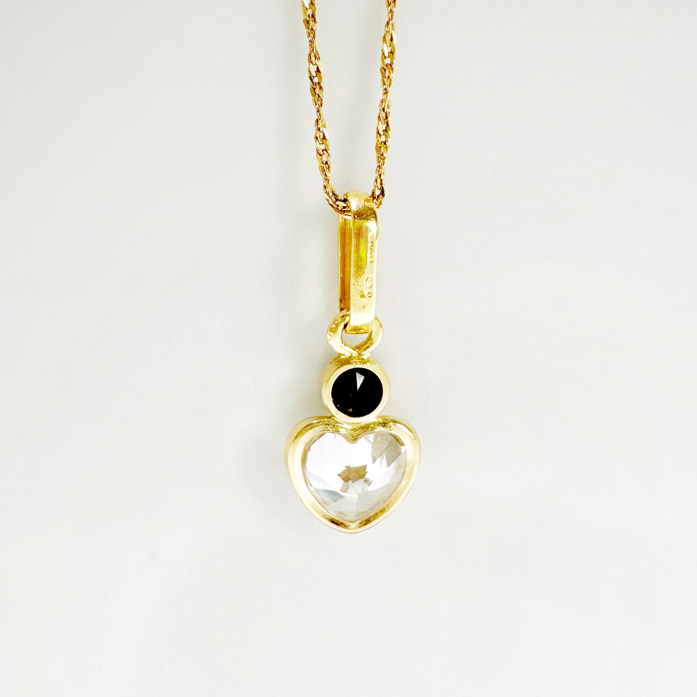 Vintage Gold Sapphires Pendant 4