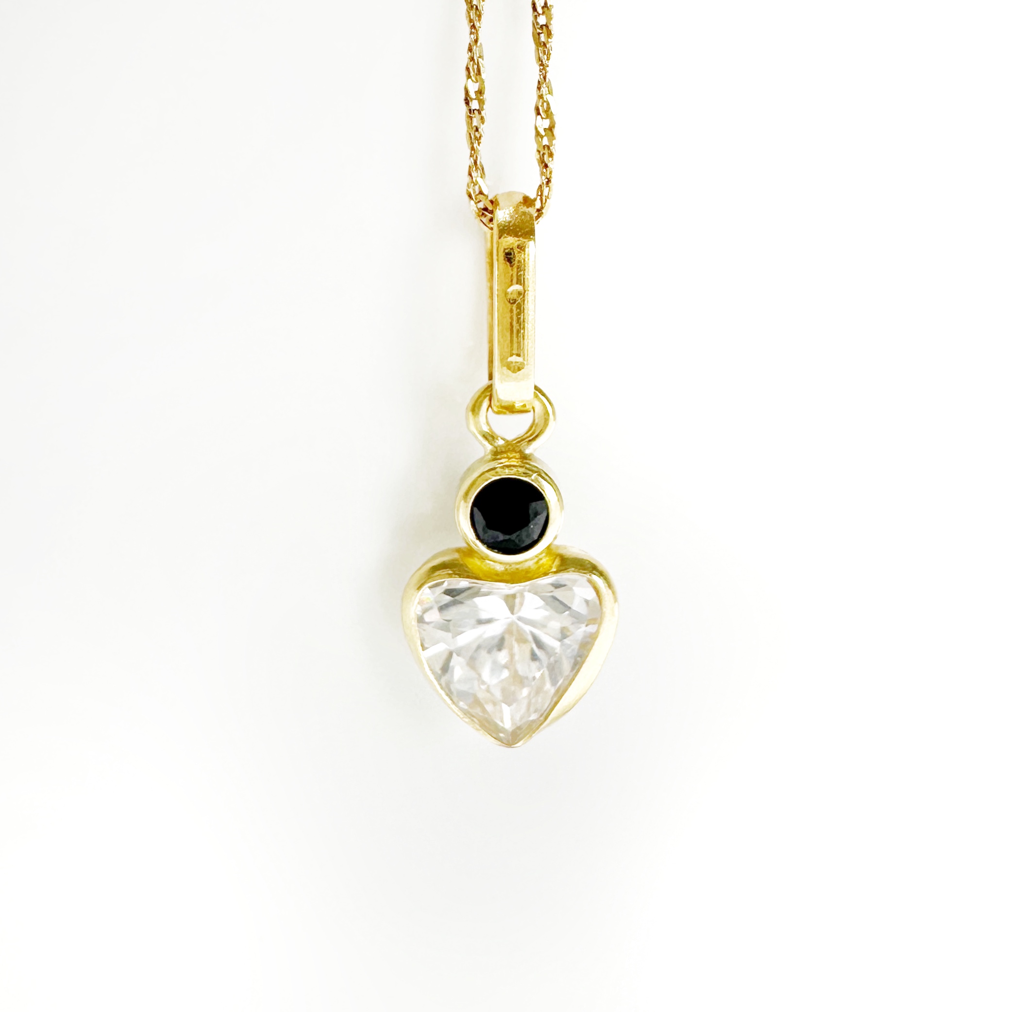 Vintage Gold Sapphires Pendant 7
