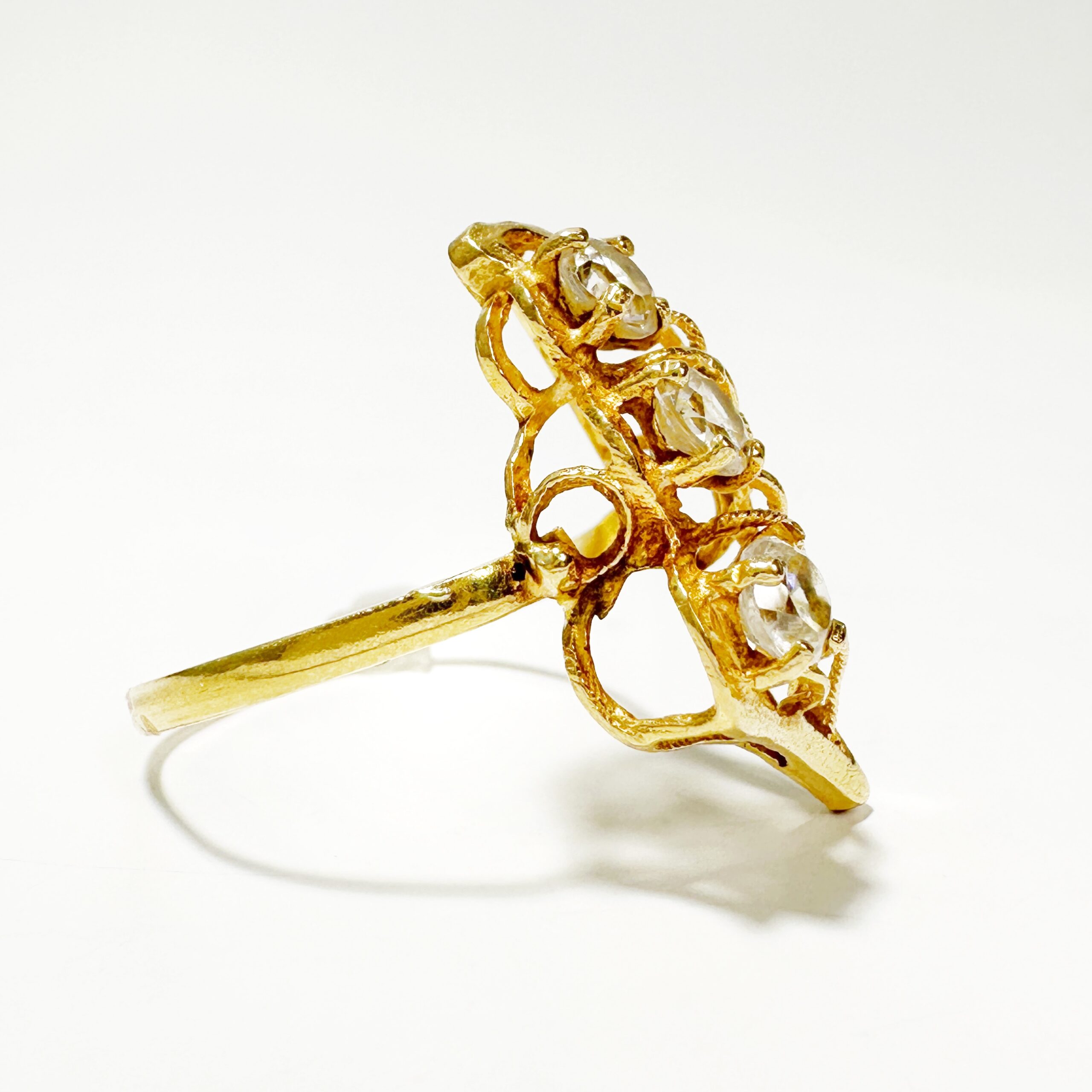 Vintage Gold Trilogy Diamond Ring 1