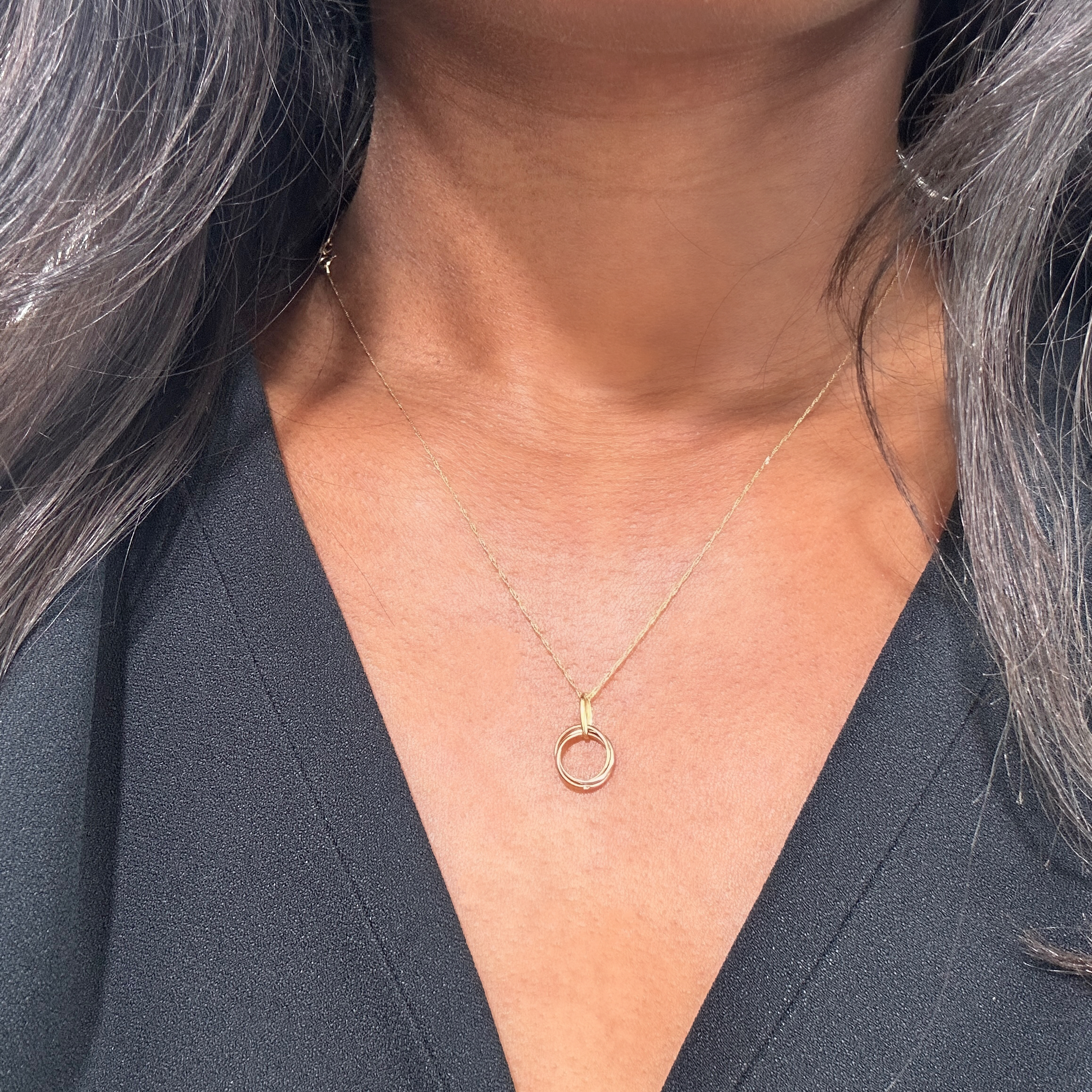 Vintage Gold Trinity Pendant 1