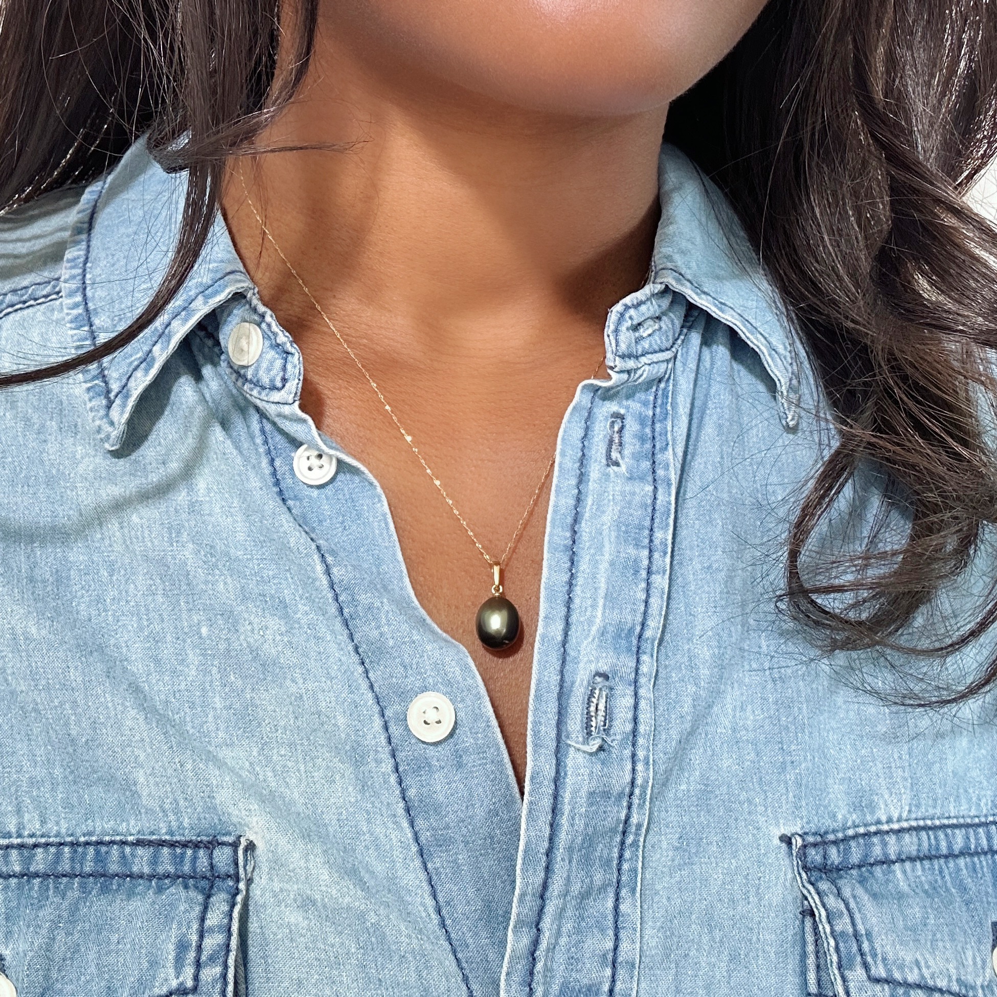 Vintage Tahiti Pearl Pendant 9