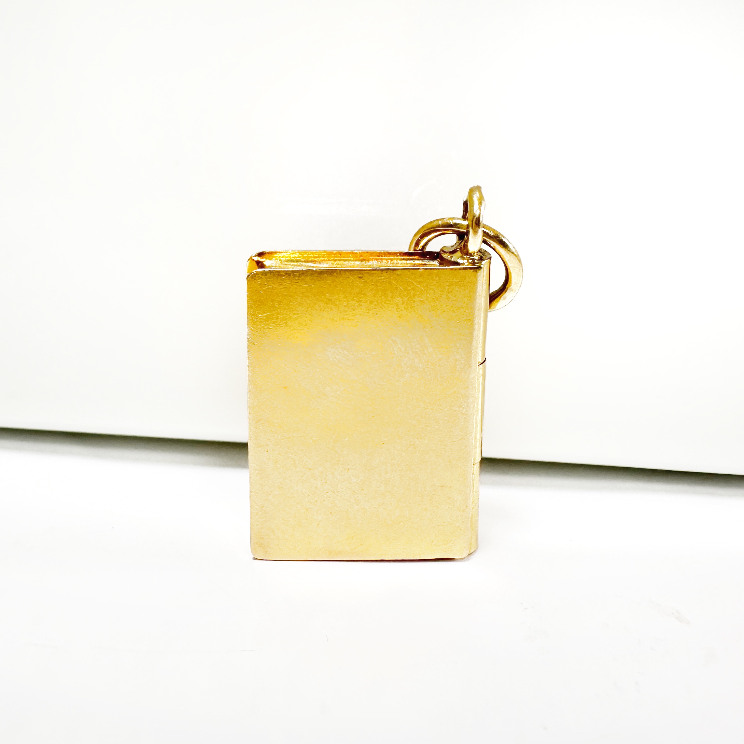 Antique Gold And Coral Love Book Pendant 6