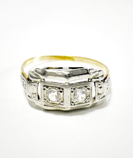 Bague Art déco or et diamant "Delilah"