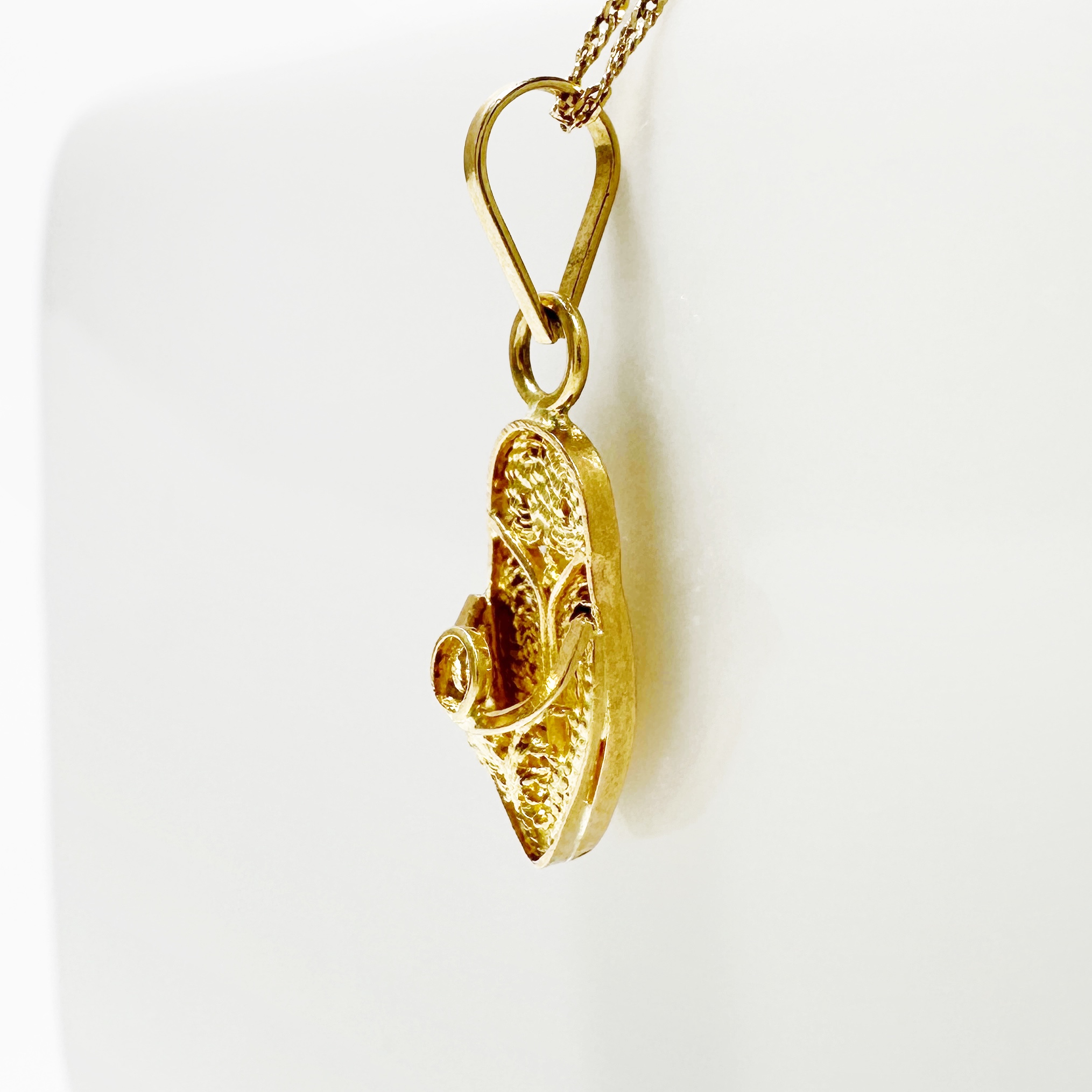 Vintage Gold Baboush Pendant 5