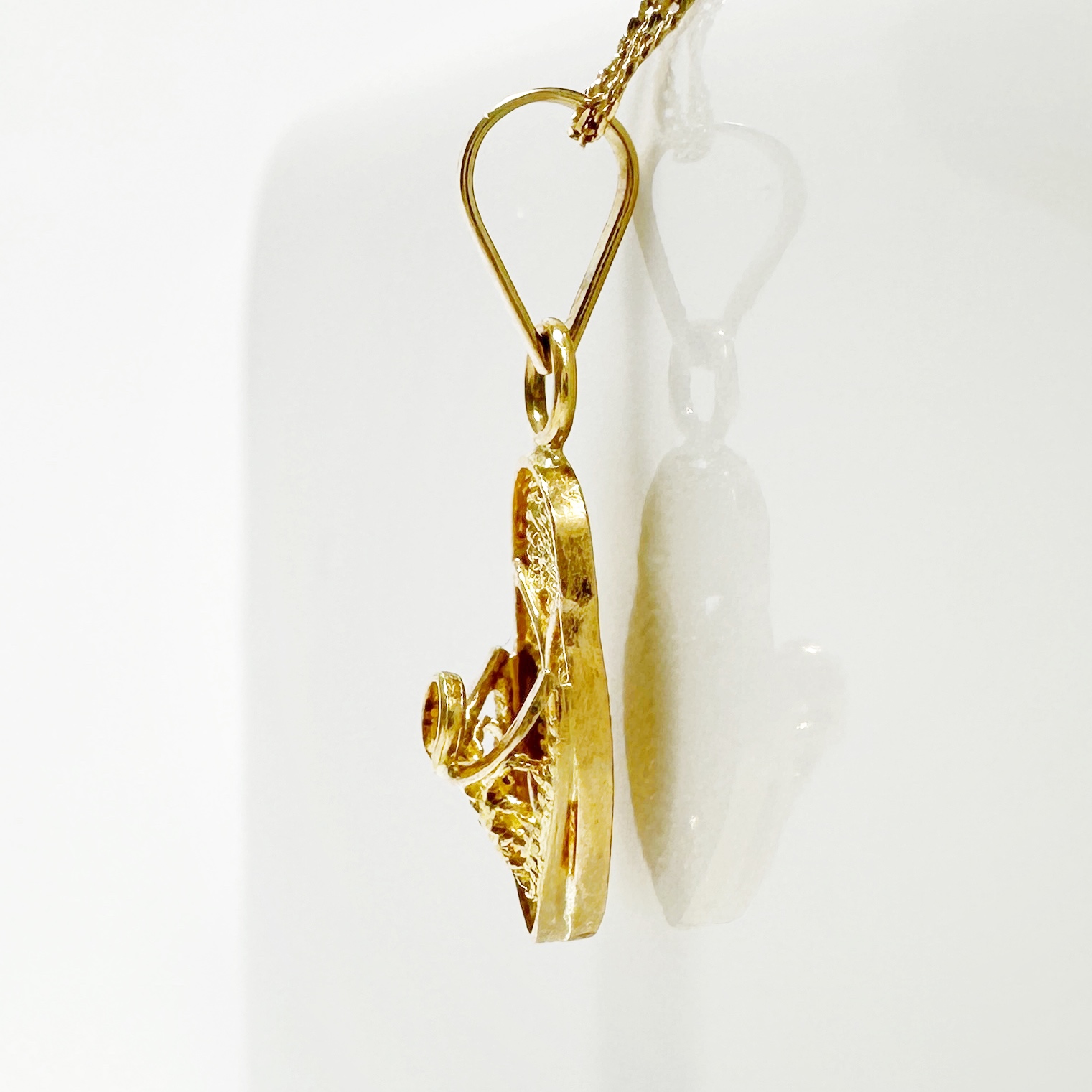 Vintage Gold Baboush Pendant 6
