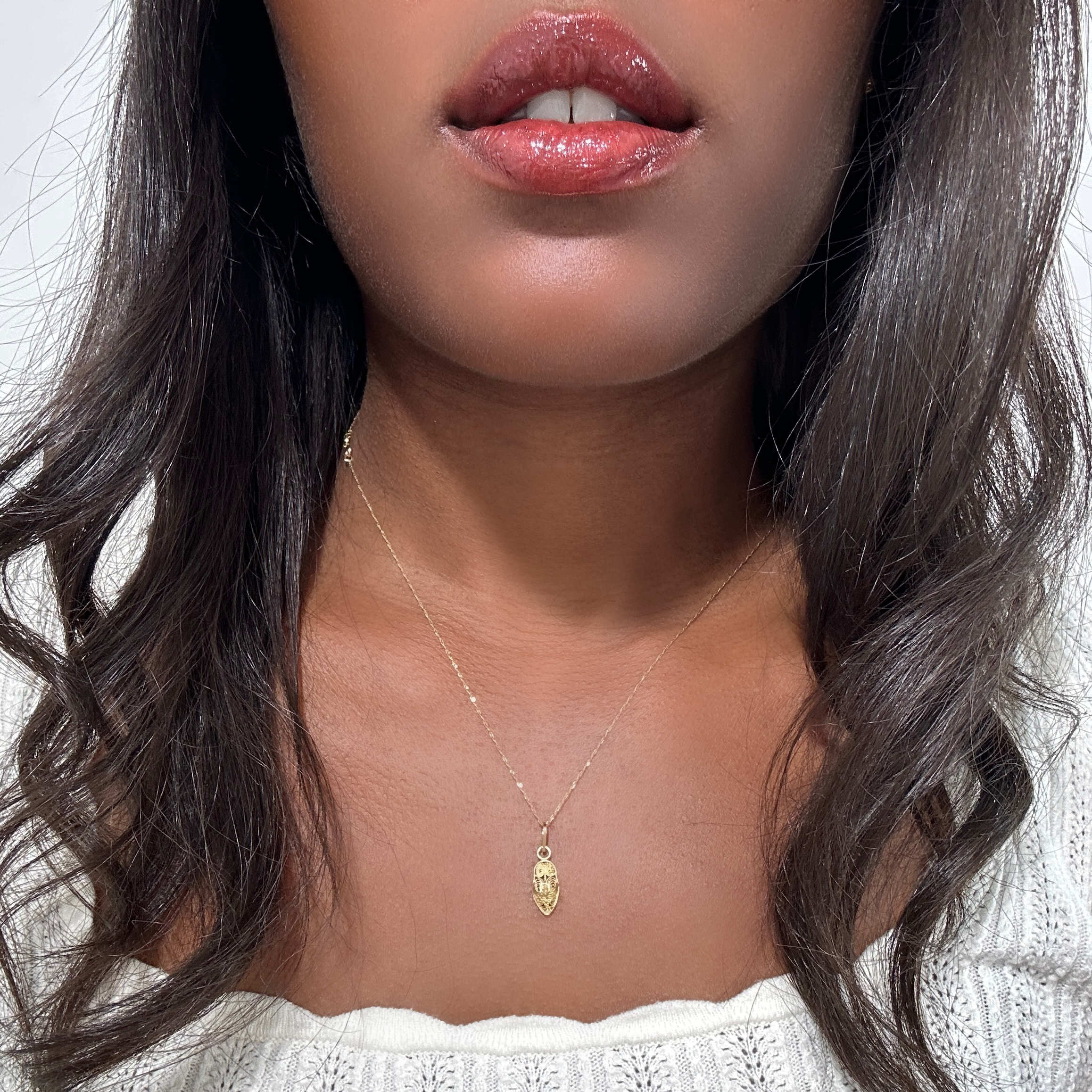 Vintage Gold Baboush Pendant 9