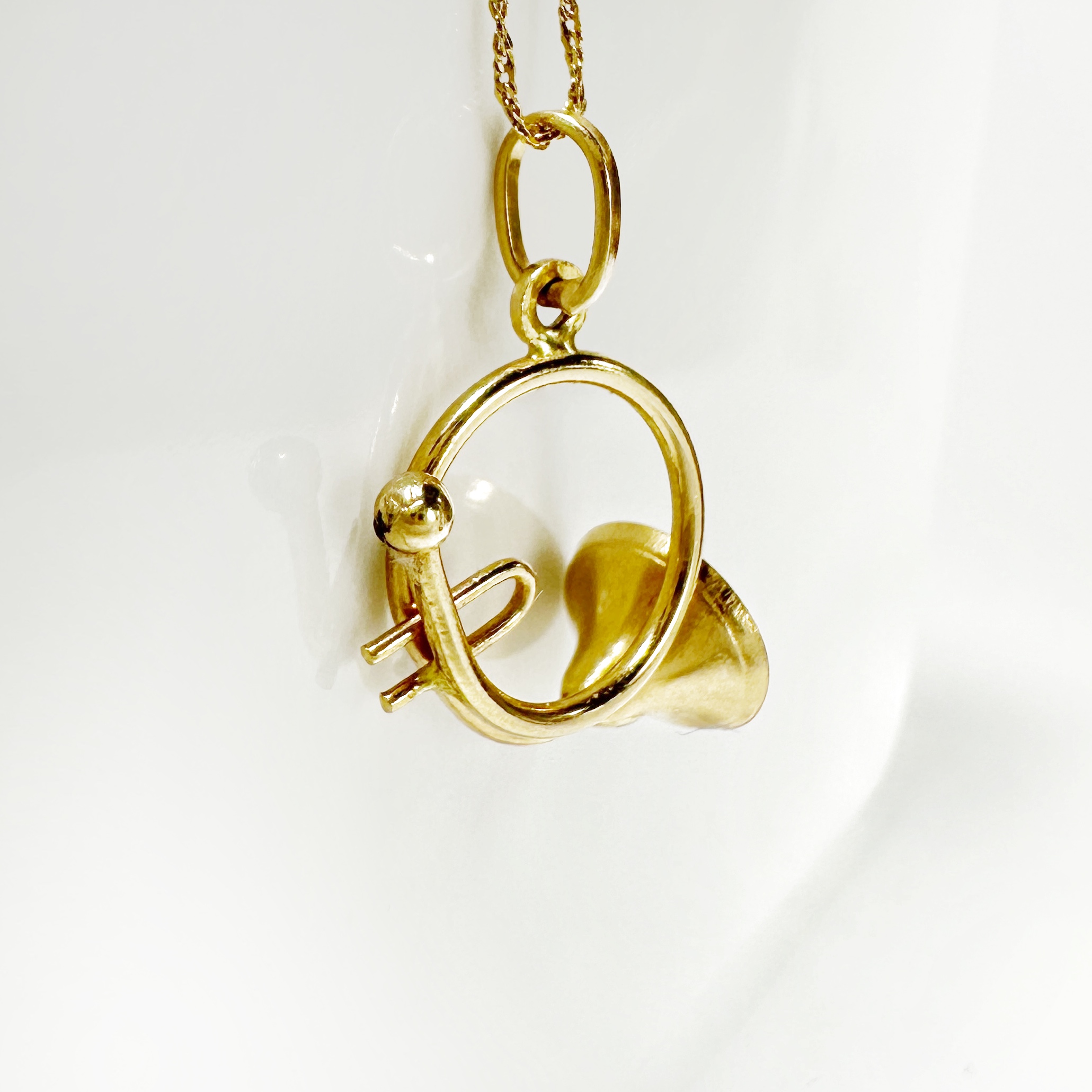 Vintage Gold Hunting Horn 3