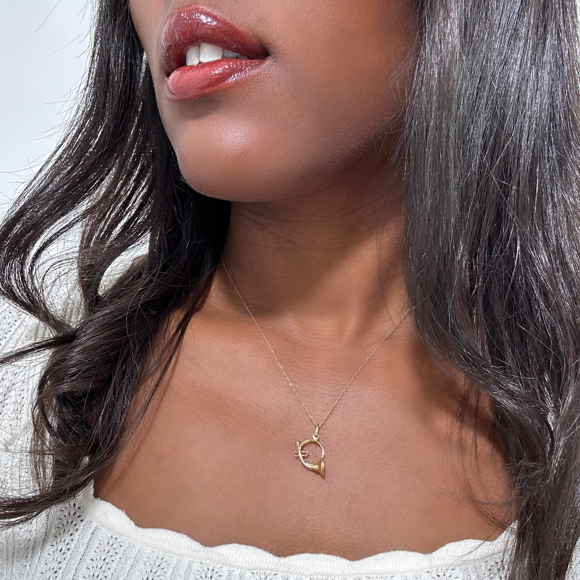 Vintage Gold Hunting Horn 7