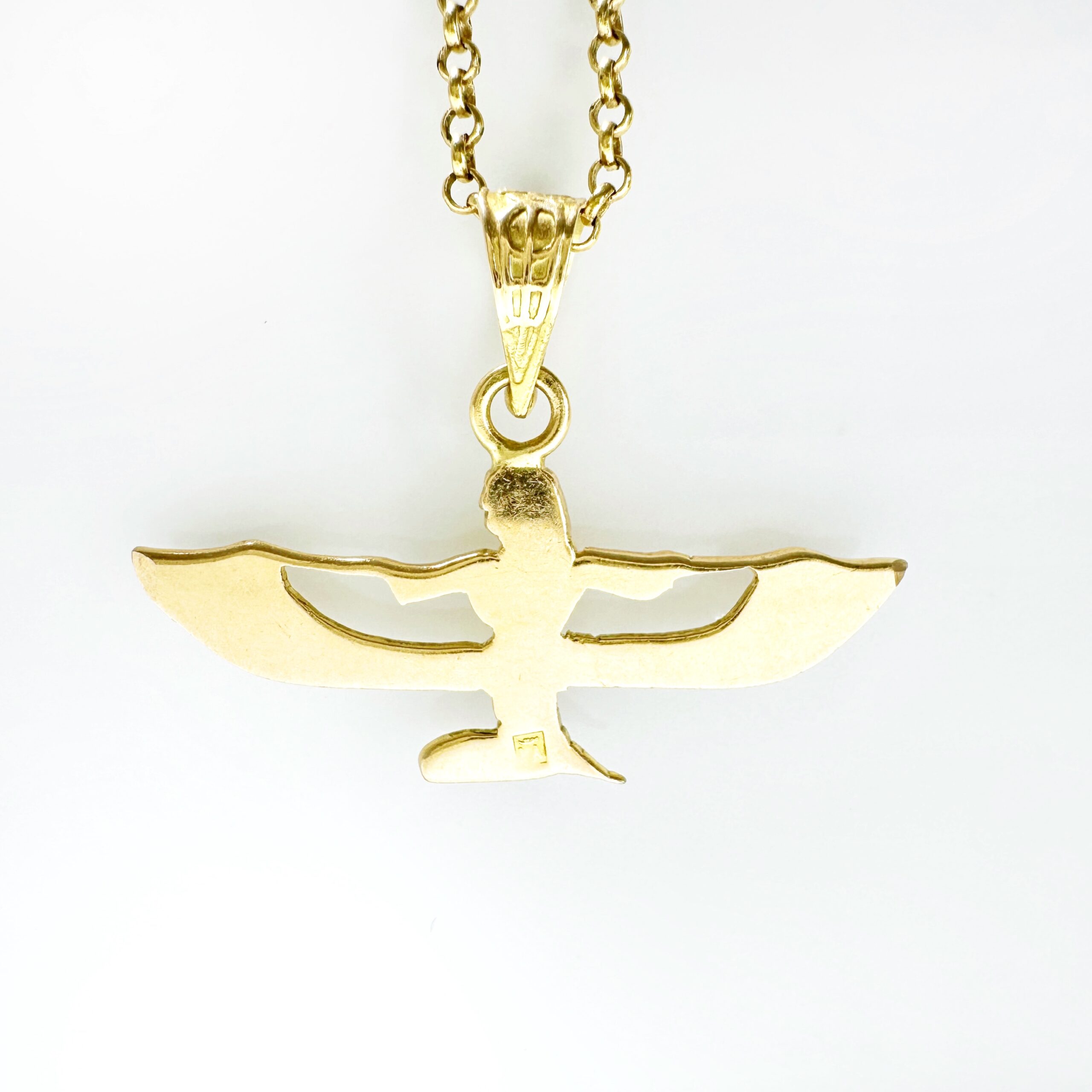 Vintage Gold Isis Egyptian Pendant (2)